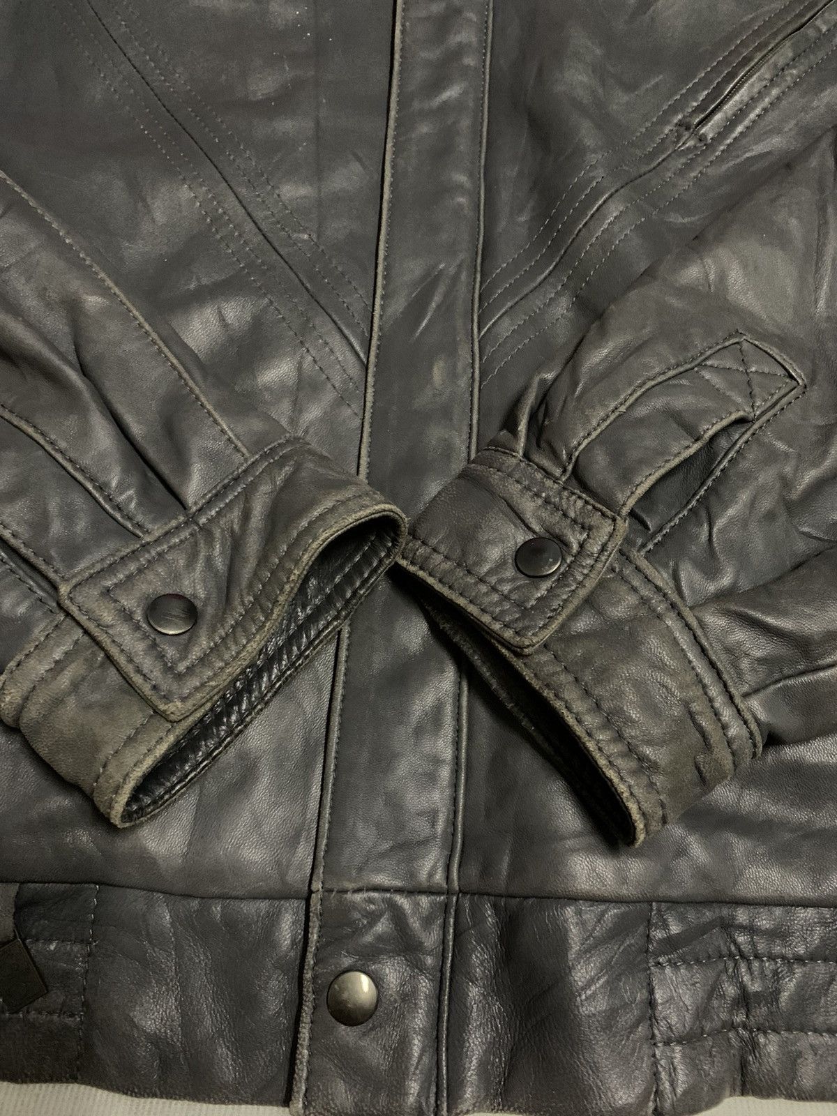 Other Vintage Paul Kehl Zurich (PKZ) Biker Leather Jacket Size US M / EU 48-50 / 2 - 10 Thumbnail