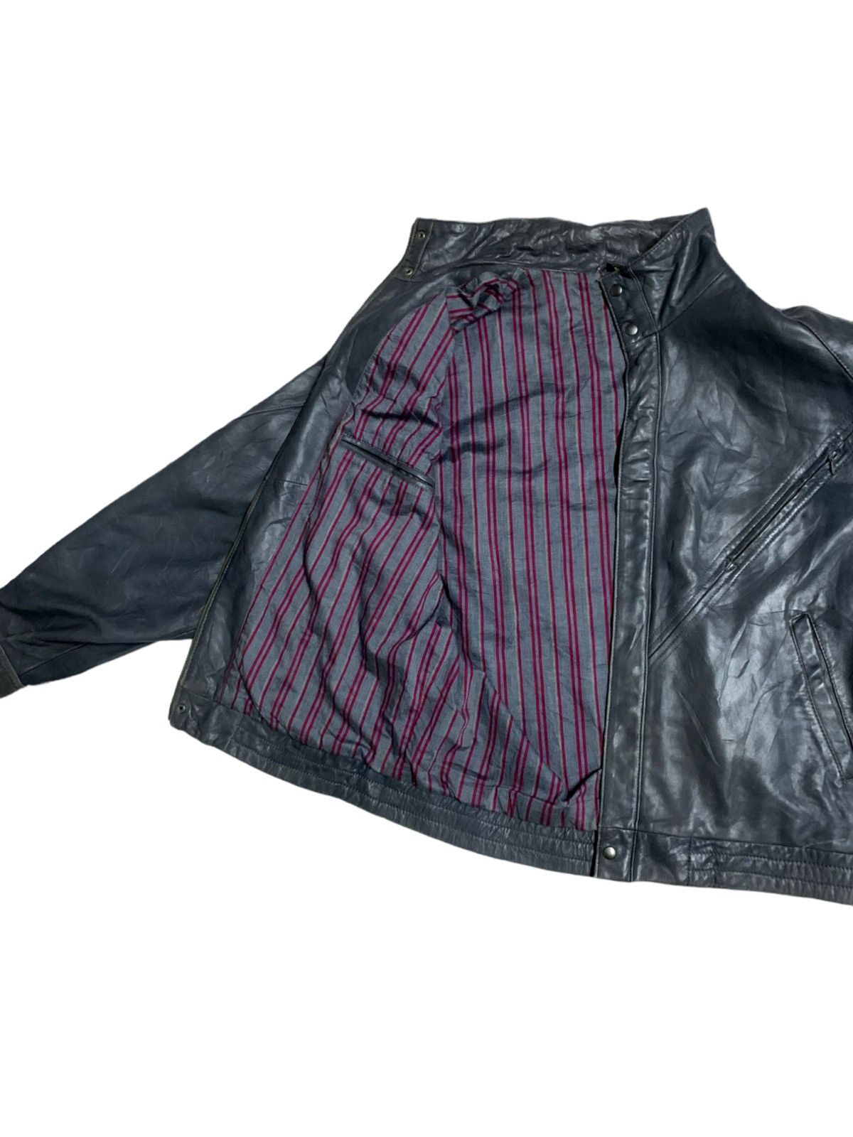 Other Vintage Paul Kehl Zurich (PKZ) Biker Leather Jacket Size US M / EU 48-50 / 2 - 13 Thumbnail