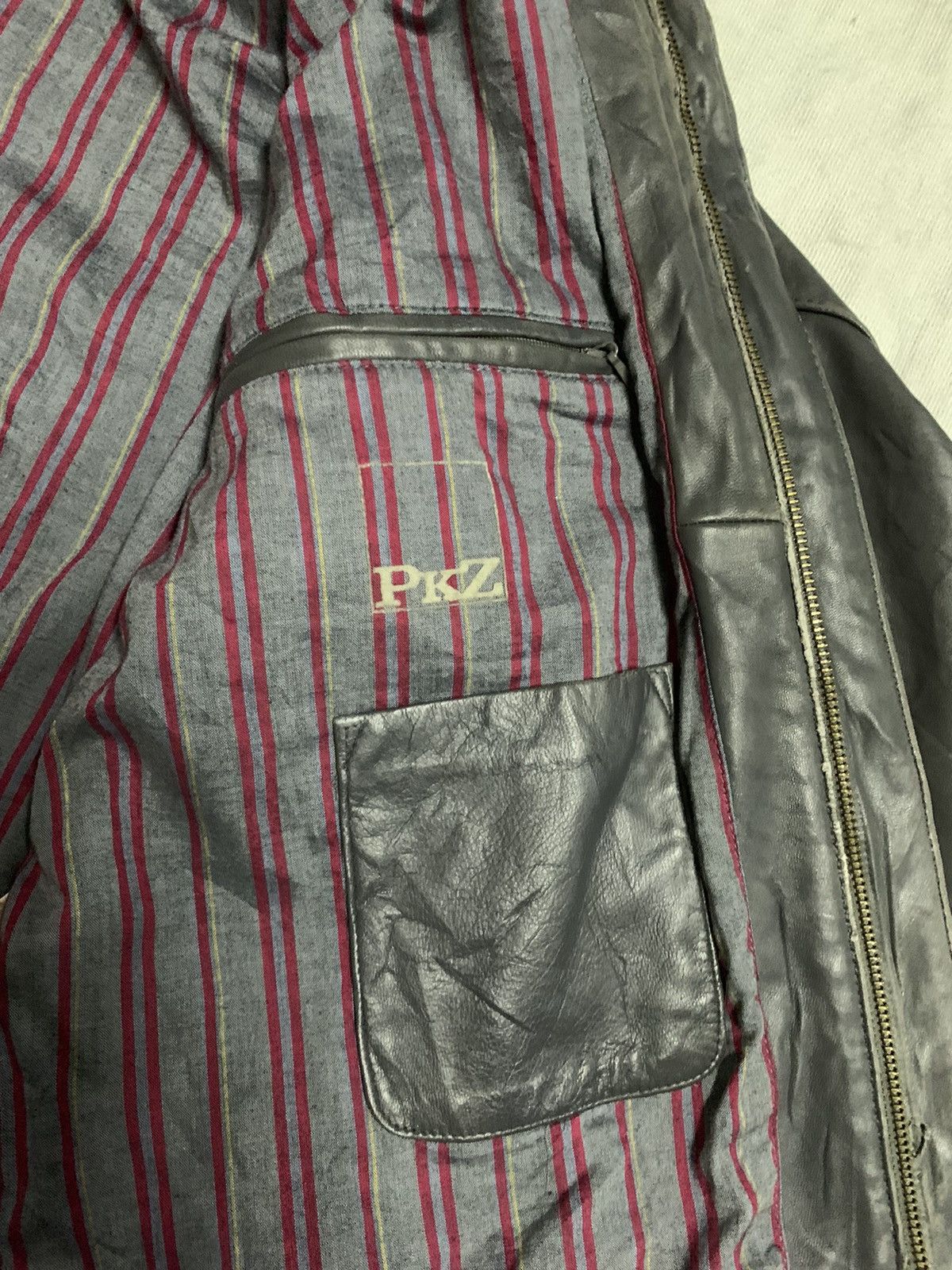 Other Vintage Paul Kehl Zurich (PKZ) Biker Leather Jacket Size US M / EU 48-50 / 2 - 17 Thumbnail
