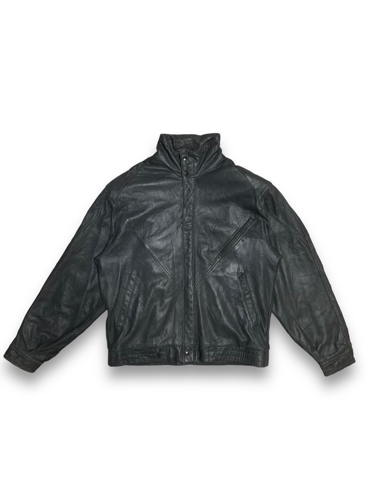 Other Vintage Paul Kehl Zurich (PKZ) Biker Leather Jacket Size US M / EU 48-50 / 2 - 1 Thumbnail