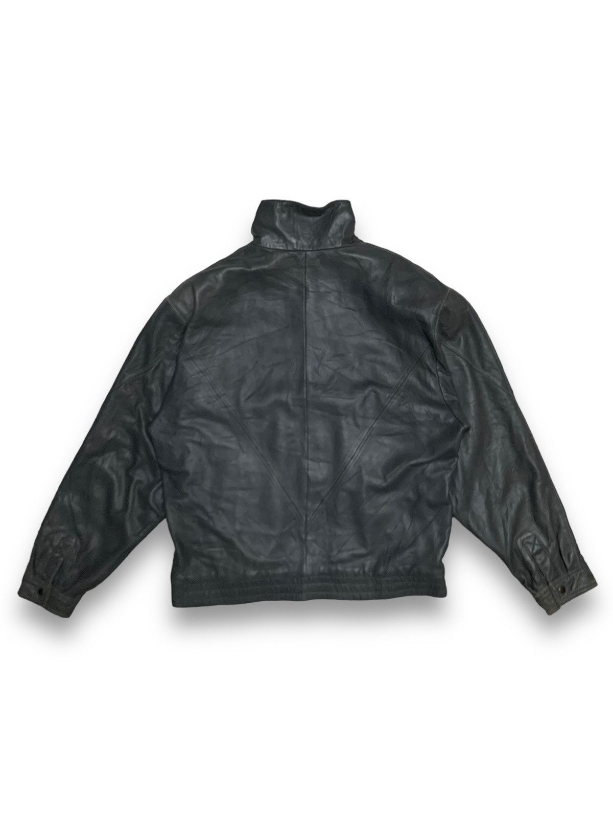 Other Vintage Paul Kehl Zurich (PKZ) Biker Leather Jacket Size US M / EU 48-50 / 2 - 2 Thumbnail