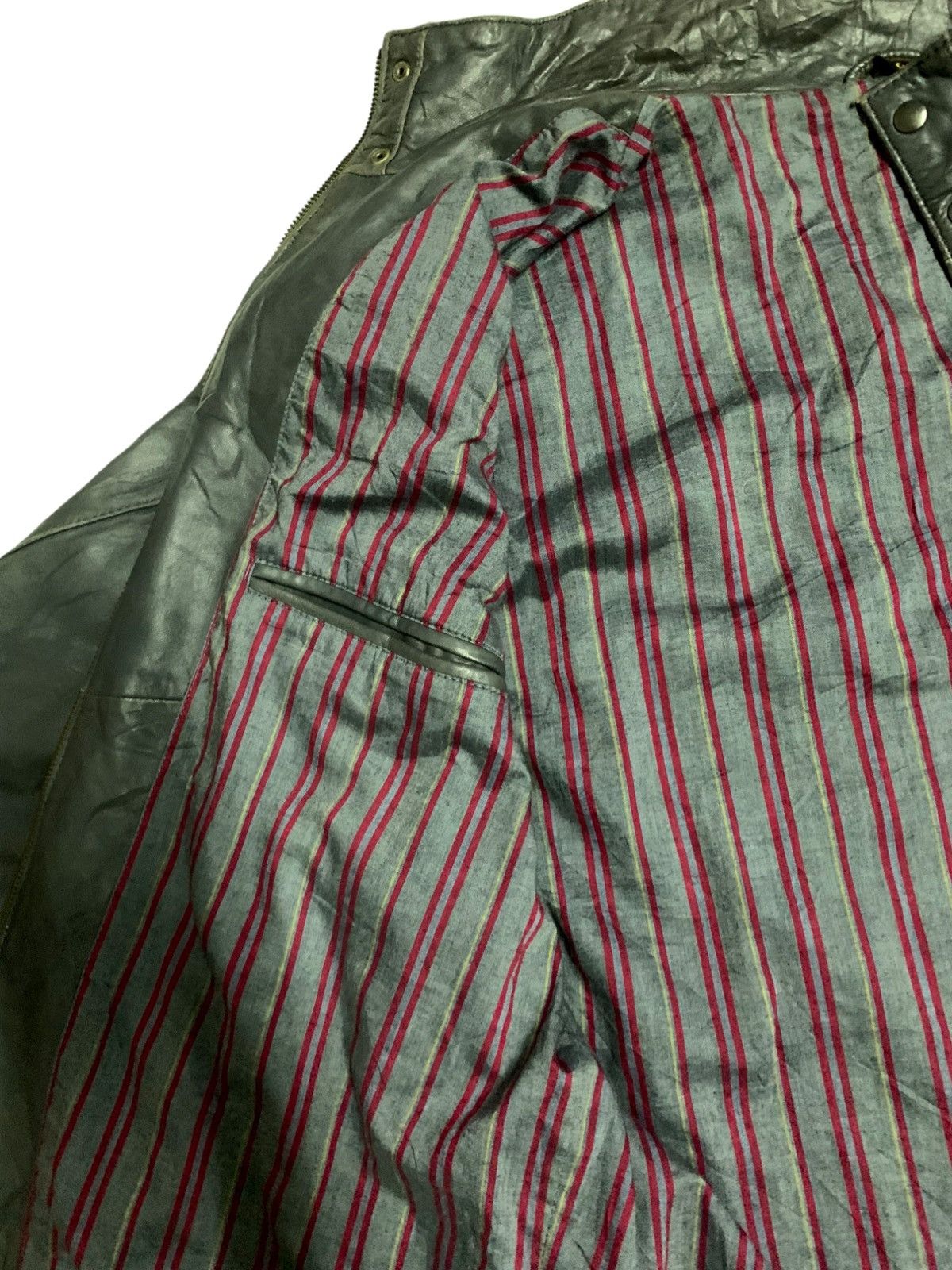 Other Vintage Paul Kehl Zurich (PKZ) Biker Leather Jacket Size US M / EU 48-50 / 2 - 15 Thumbnail