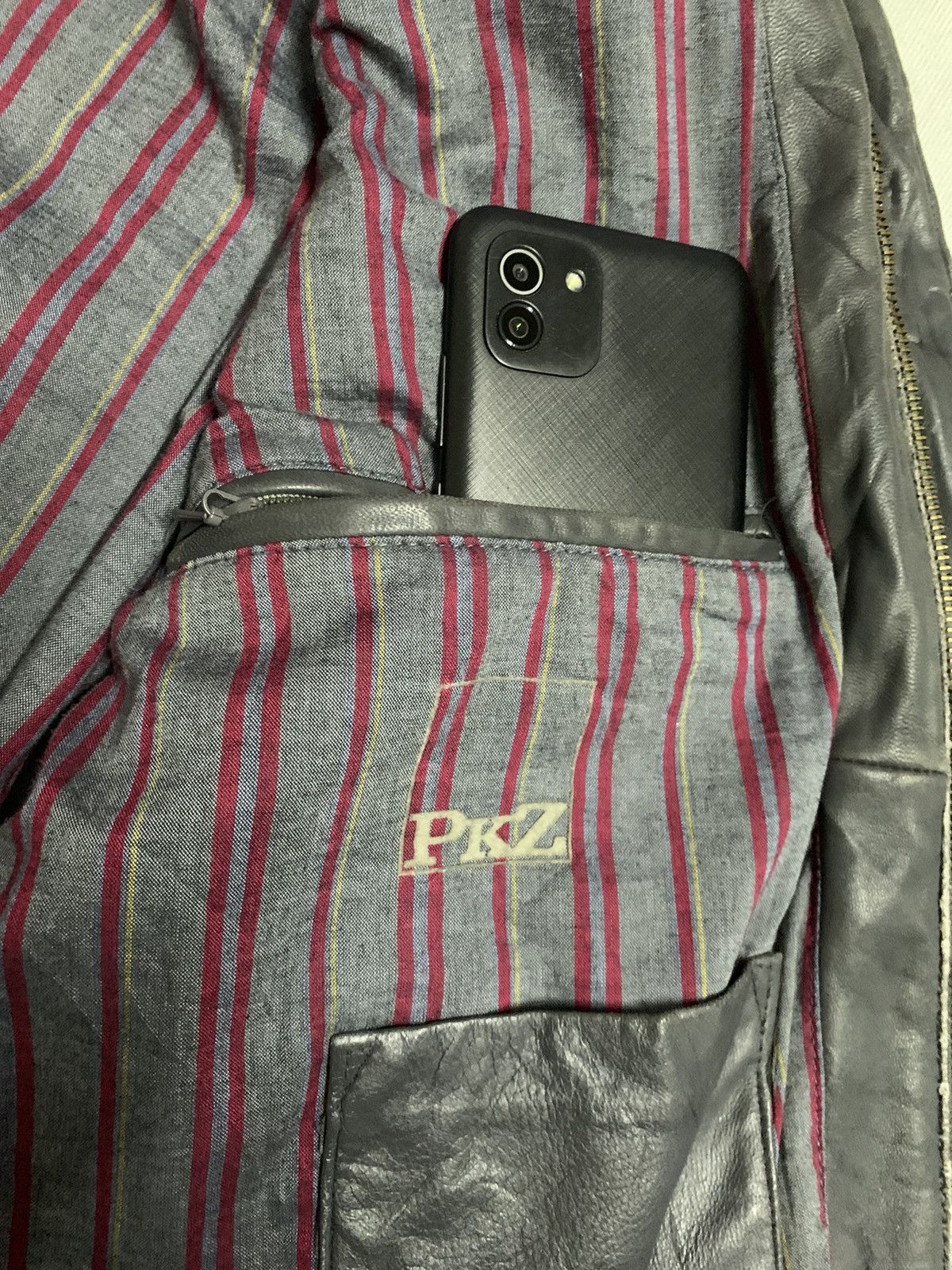 Other Vintage Paul Kehl Zurich (PKZ) Biker Leather Jacket Size US M / EU 48-50 / 2 - 16 Thumbnail