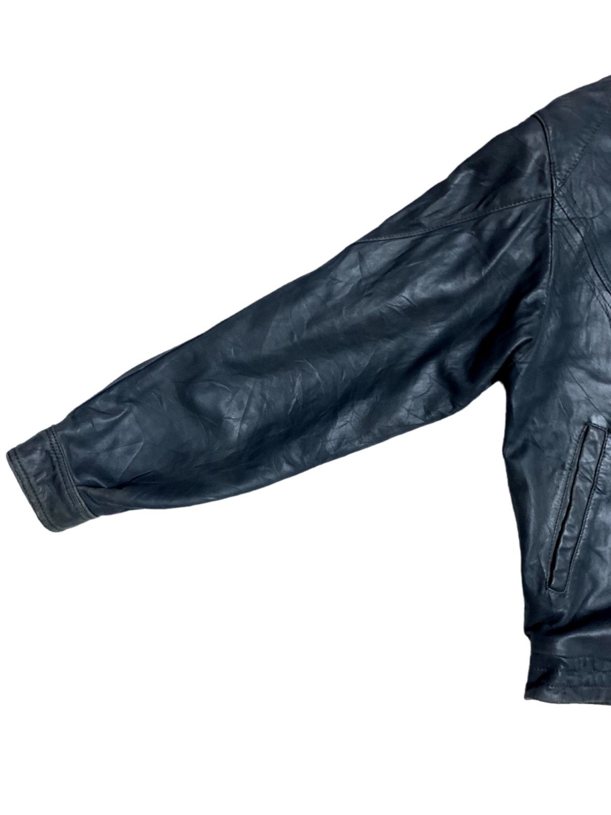 Other Vintage Paul Kehl Zurich (PKZ) Biker Leather Jacket Size US M / EU 48-50 / 2 - 7 Thumbnail