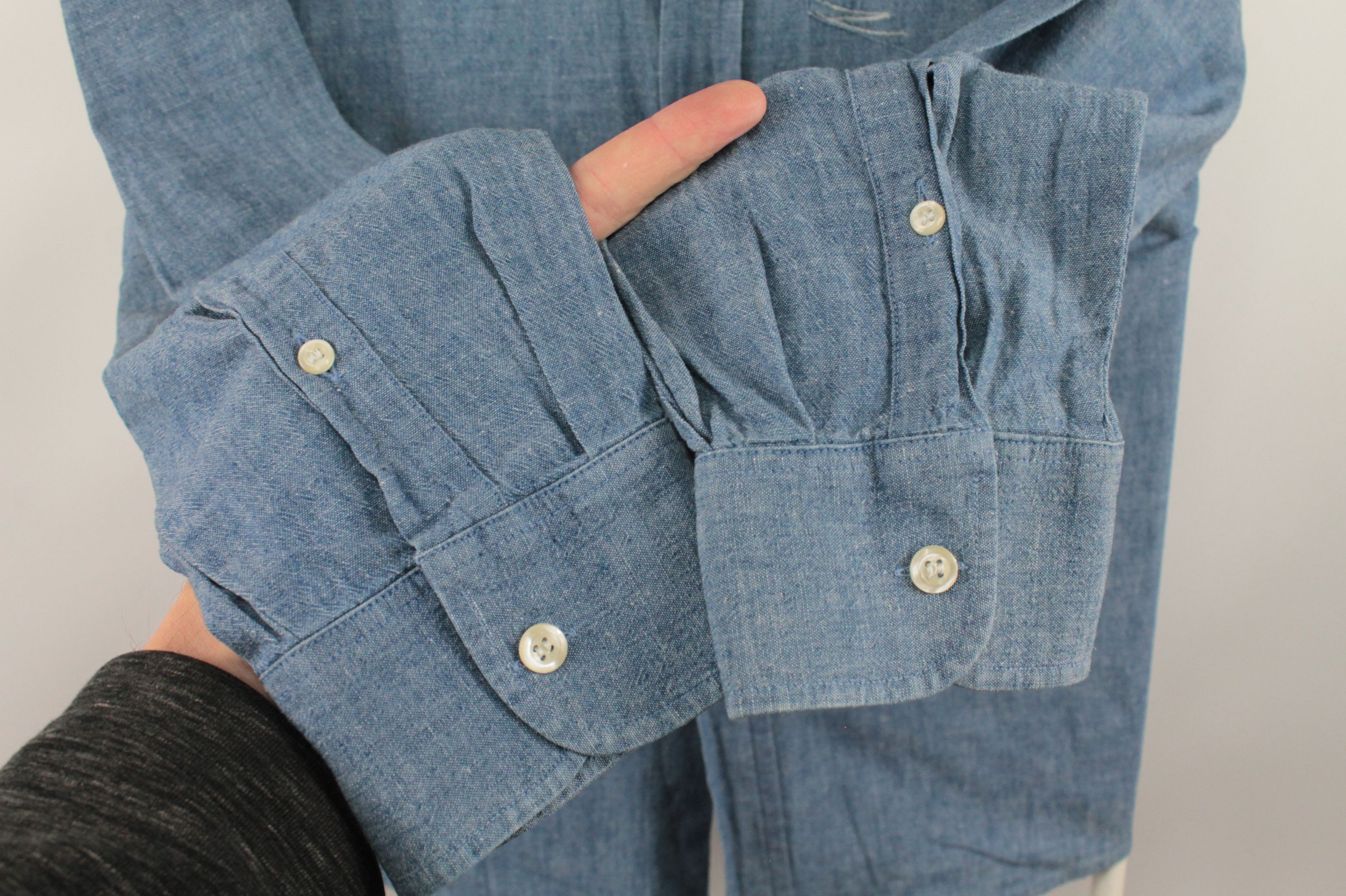 Designer × Vintage 90s Vintage Mise Au Green Long Sleeve Shirt Made in France Size US XXL / EU 58 / 5 - 5 Thumbnail
