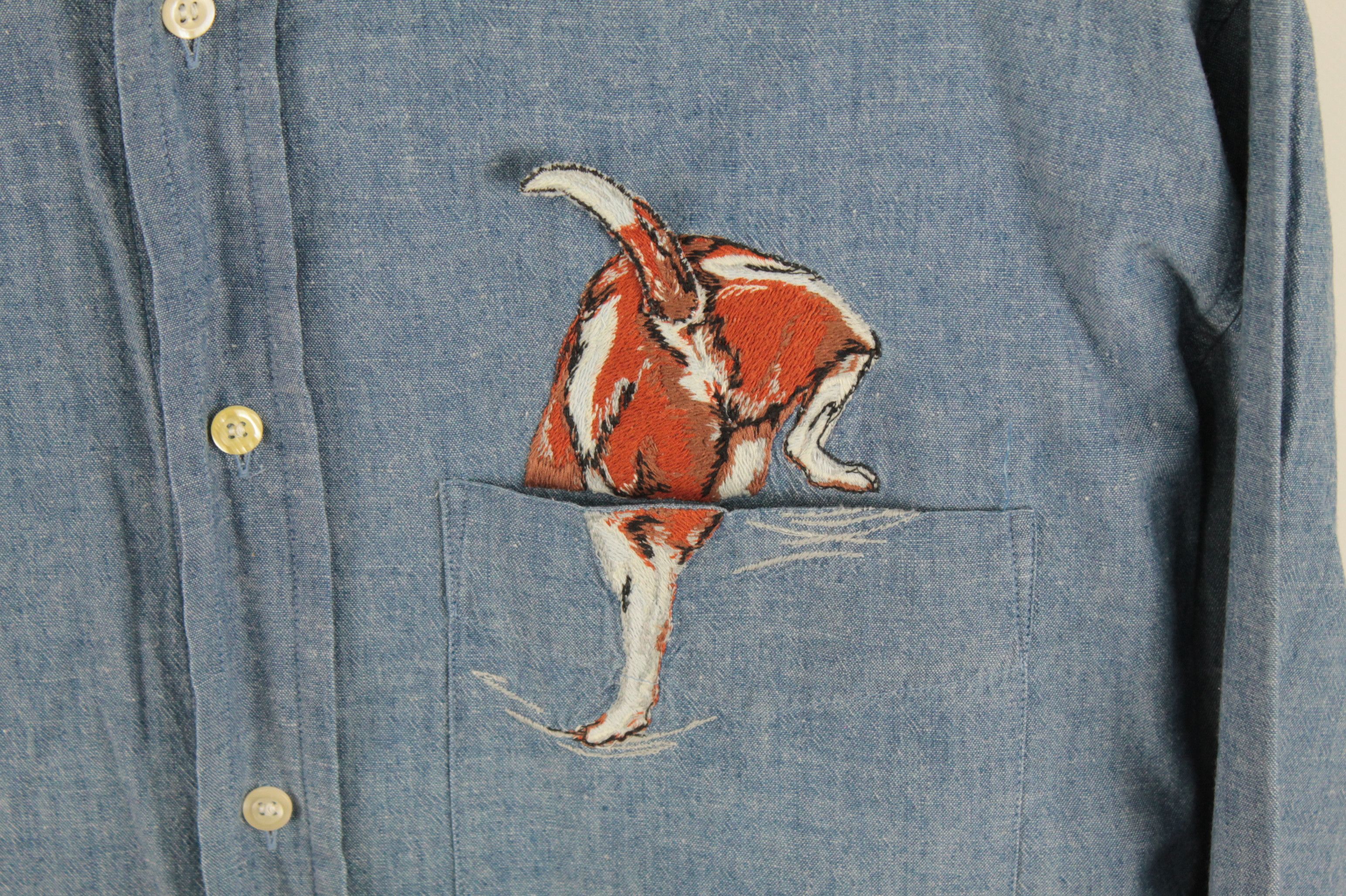 Designer × Vintage 90s Vintage Mise Au Green Long Sleeve Shirt Made in France Size US XXL / EU 58 / 5 - 3 Thumbnail