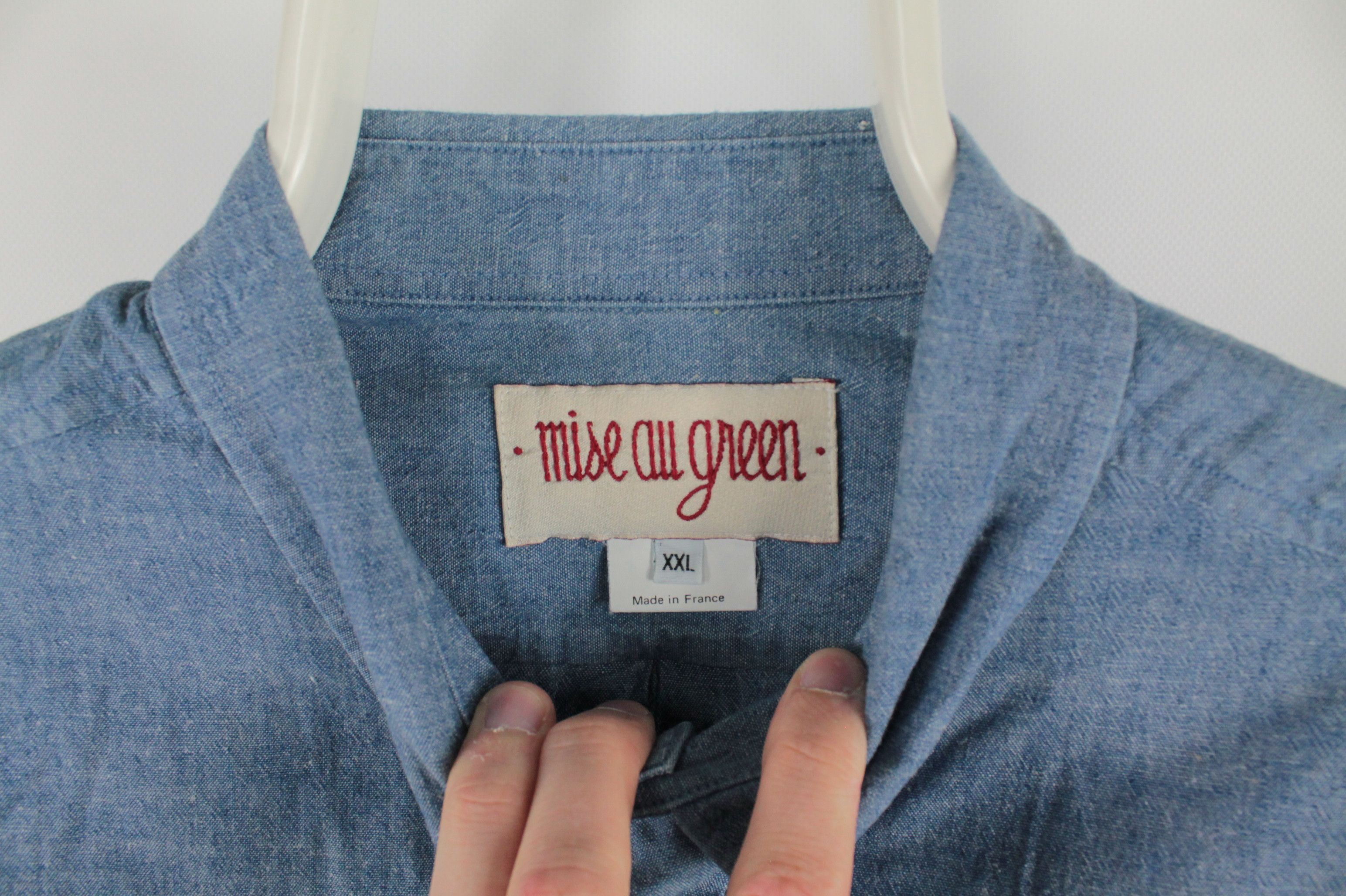 Designer × Vintage 90s Vintage Mise Au Green Long Sleeve Shirt Made in France Size US XXL / EU 58 / 5 - 4 Thumbnail