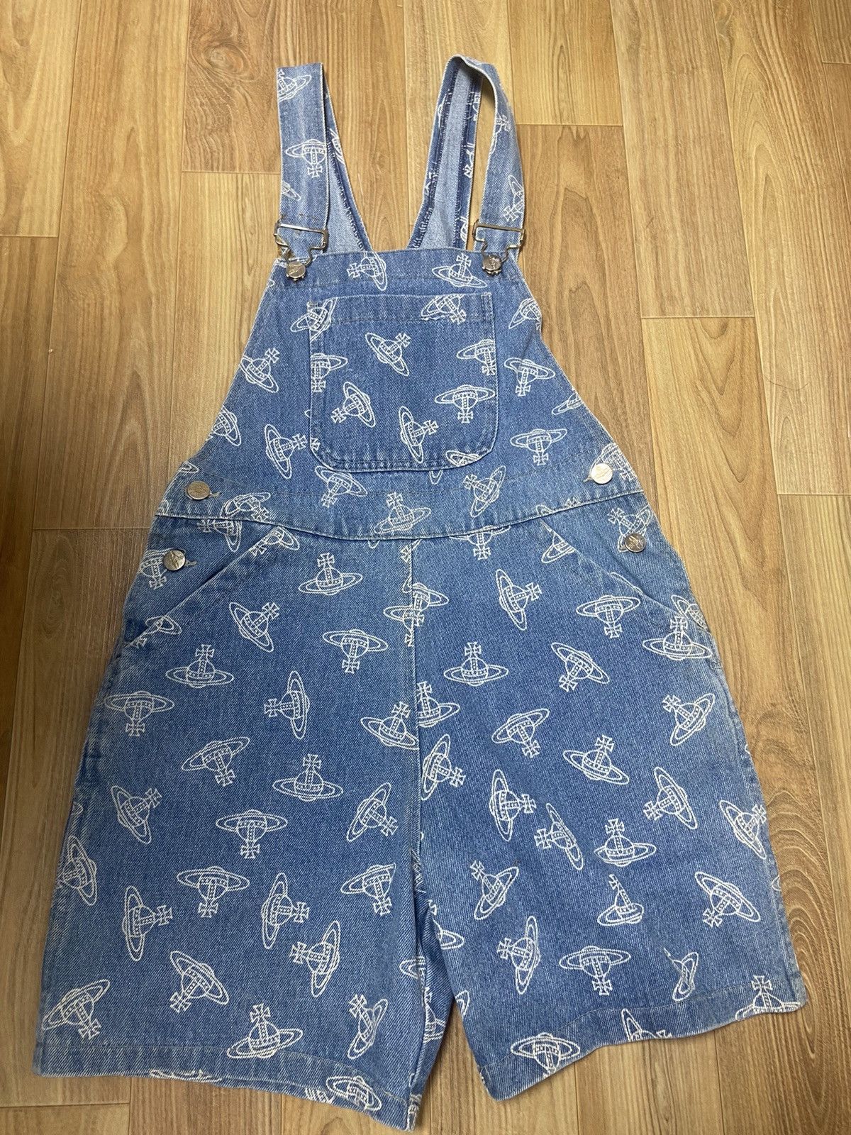 Vivienne Westwood Vivienne westwood VINTAGE 80s 90s Orb suspender denim pants Size US 27 - 1 Thumbnail