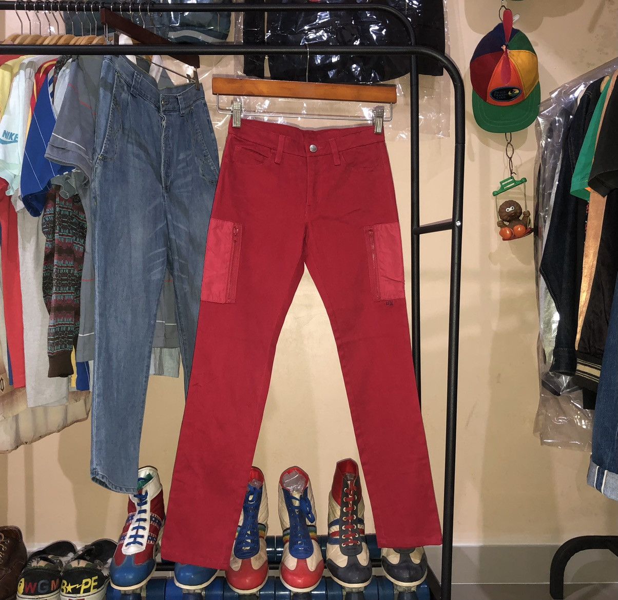 image of Jun Takahashi x Undercover Size 25, Uniqlo Undercover Pants in Red, Men's