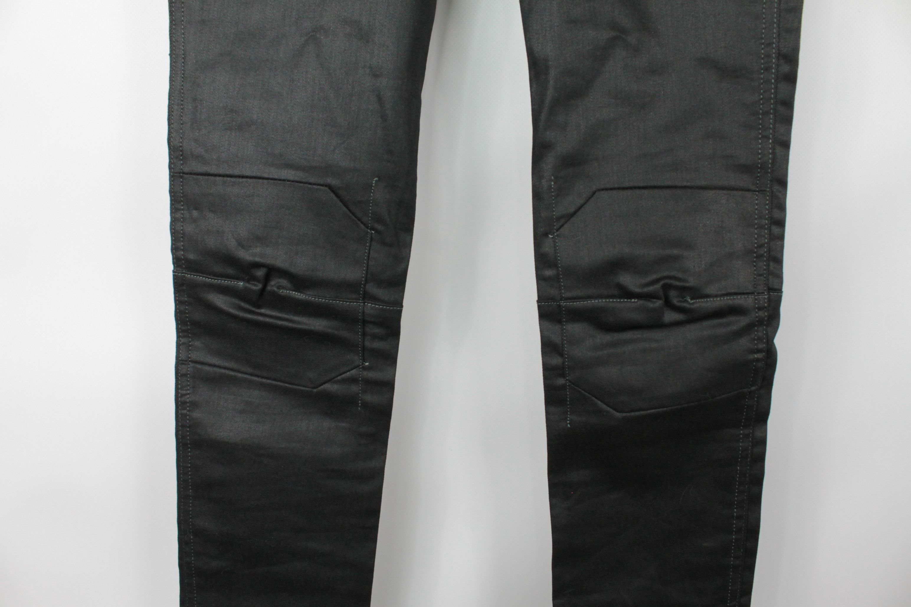G-Star G-Star RAW Dean Black Coated Denim Biker Super Skinny Jeans Size 26" / US 2 / IT 38 - 5 Thumbnail