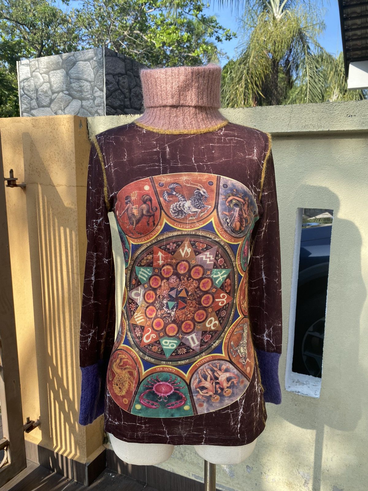 Jean Paul Gaultier vintage horoskop mesh top Size M / US 6-8 / IT 42-44 - 2 Thumbnail