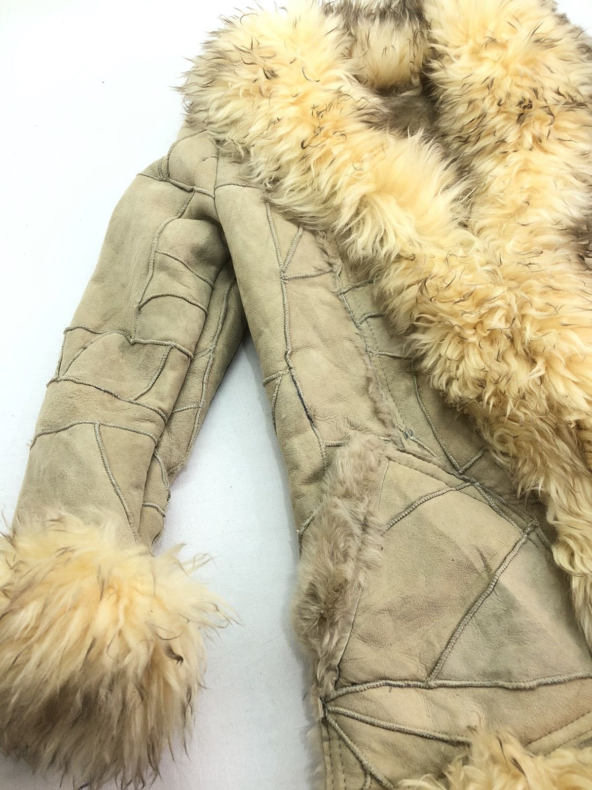 Japanese Brand Vintage Real Sheepskin Fur Lamb Coat Blouson Size US S / EU 44-46 / 1 - 6 Thumbnail