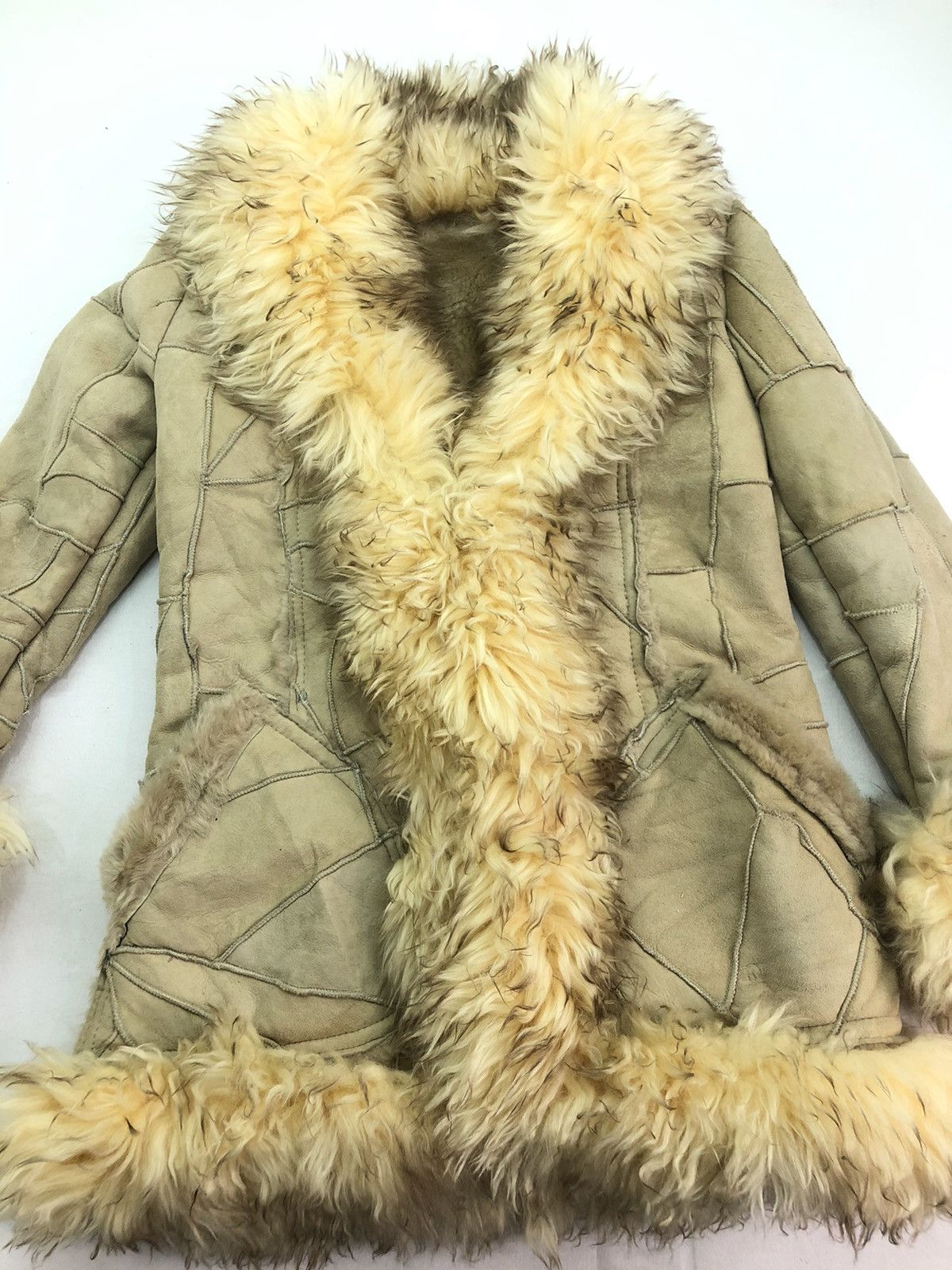 Japanese Brand Vintage Real Sheepskin Fur Lamb Coat Blouson Size US S / EU 44-46 / 1 - 4 Thumbnail
