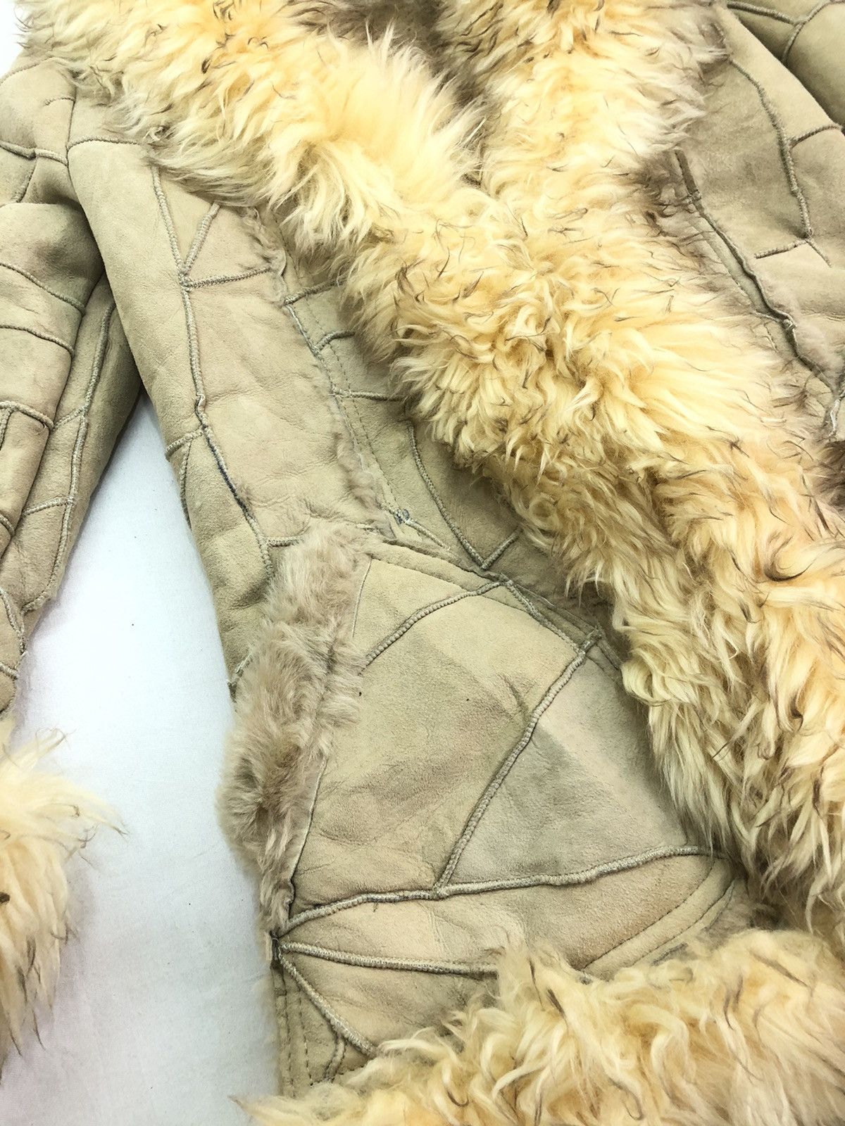 Japanese Brand Vintage Real Sheepskin Fur Lamb Coat Blouson Size US S / EU 44-46 / 1 - 5 Thumbnail