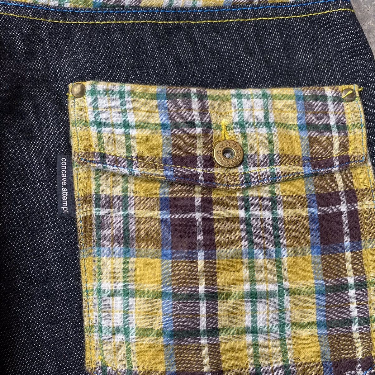 Designer × Japanese Brand Concave Chaked Japanese Denim Nice Design Size US 34 / EU 50 - 3 Thumbnail
