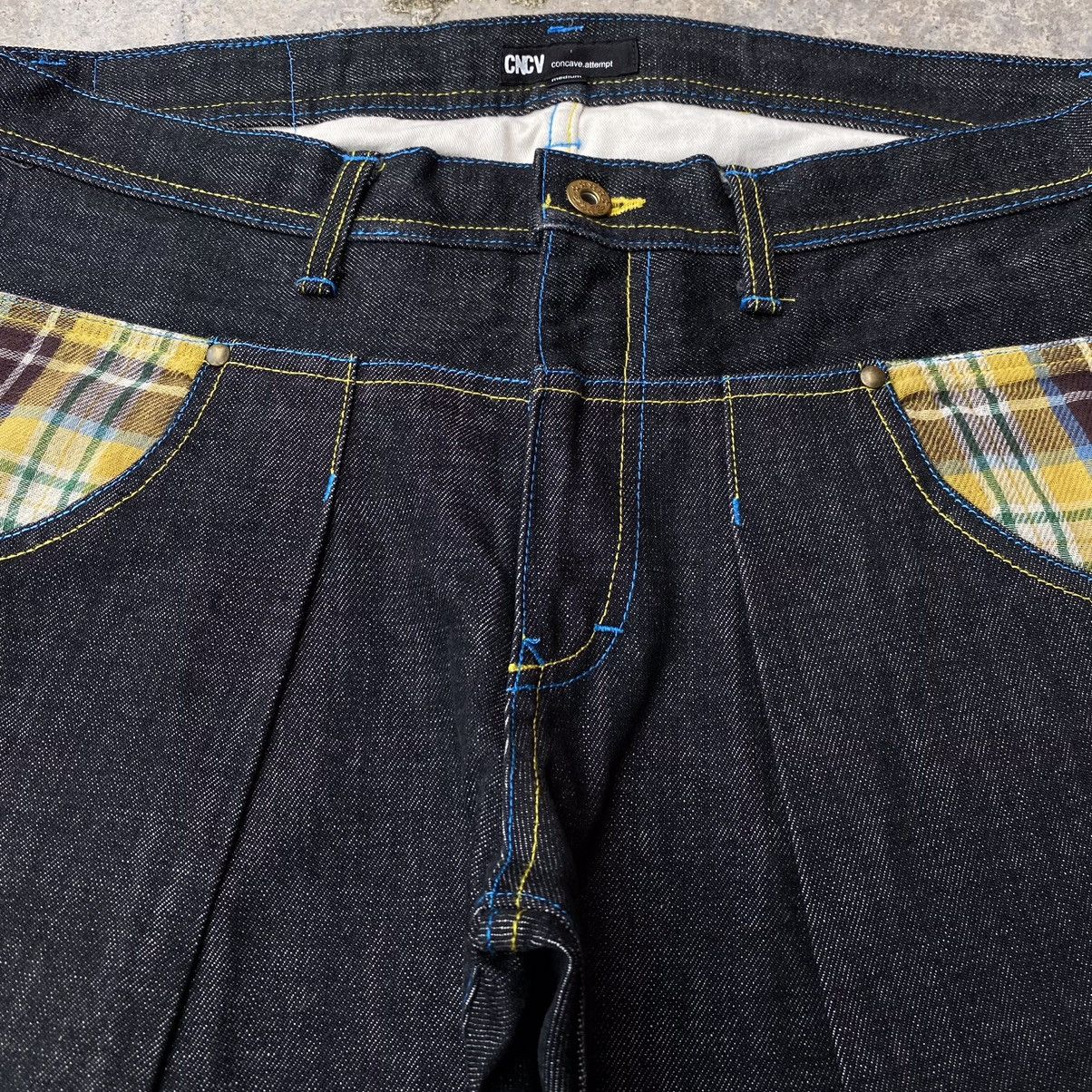 Designer × Japanese Brand Concave Chaked Japanese Denim Nice Design Size US 34 / EU 50 - 8 Thumbnail
