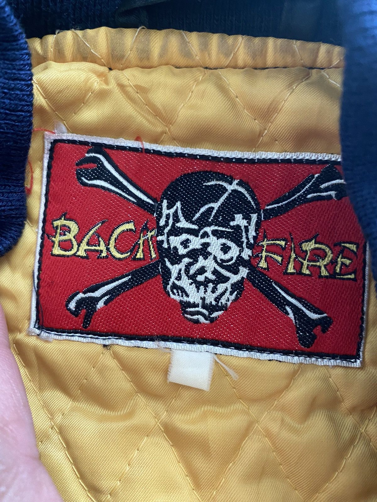 Vintage 💥Movie Kill For Peace "Back Fire"MA-1 Bomber Jacket Size US M / EU 48-50 / 2 - 21 Thumbnail