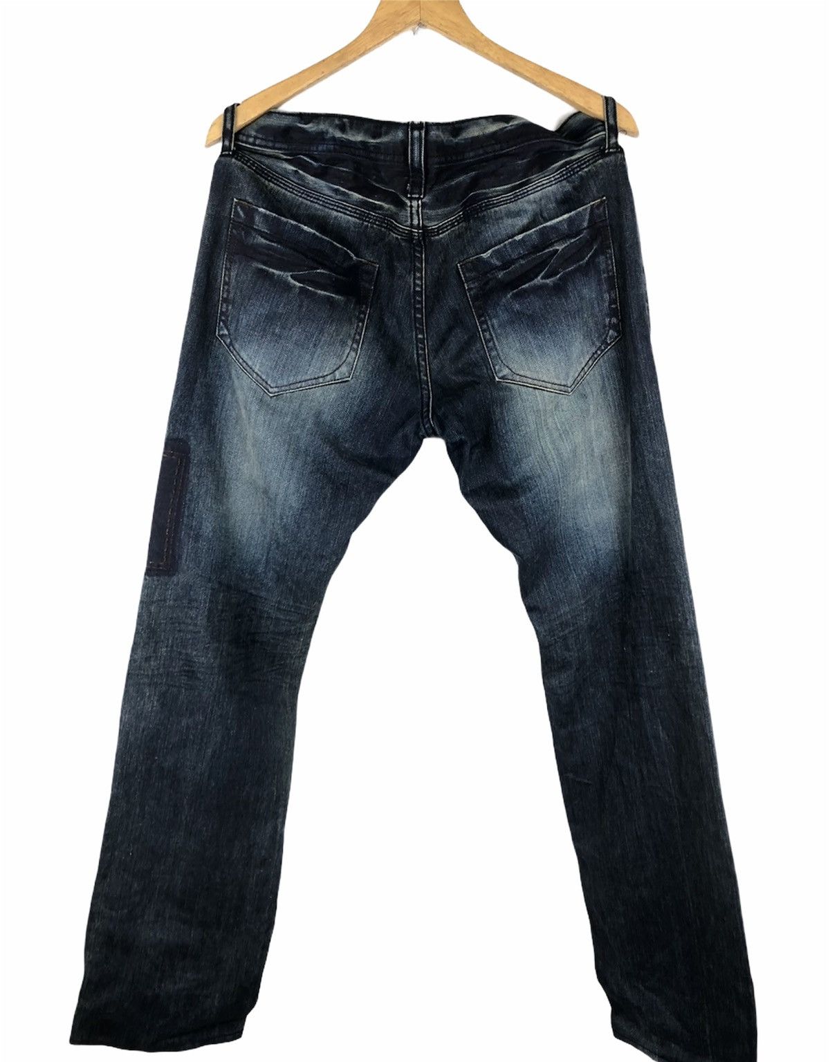 Designer × Japanese Brand × Vintage Difference Rupert Japanese Patchwork Indigo Sashiko Jeans Size US 34 / EU 50 - 2 Thumbnail