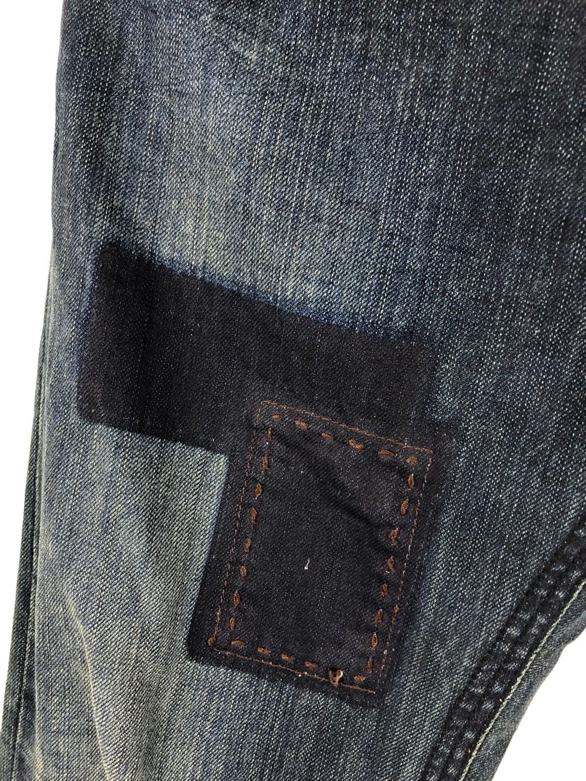 Designer × Japanese Brand × Vintage Difference Rupert Japanese Patchwork Indigo Sashiko Jeans Size US 34 / EU 50 - 7 Thumbnail