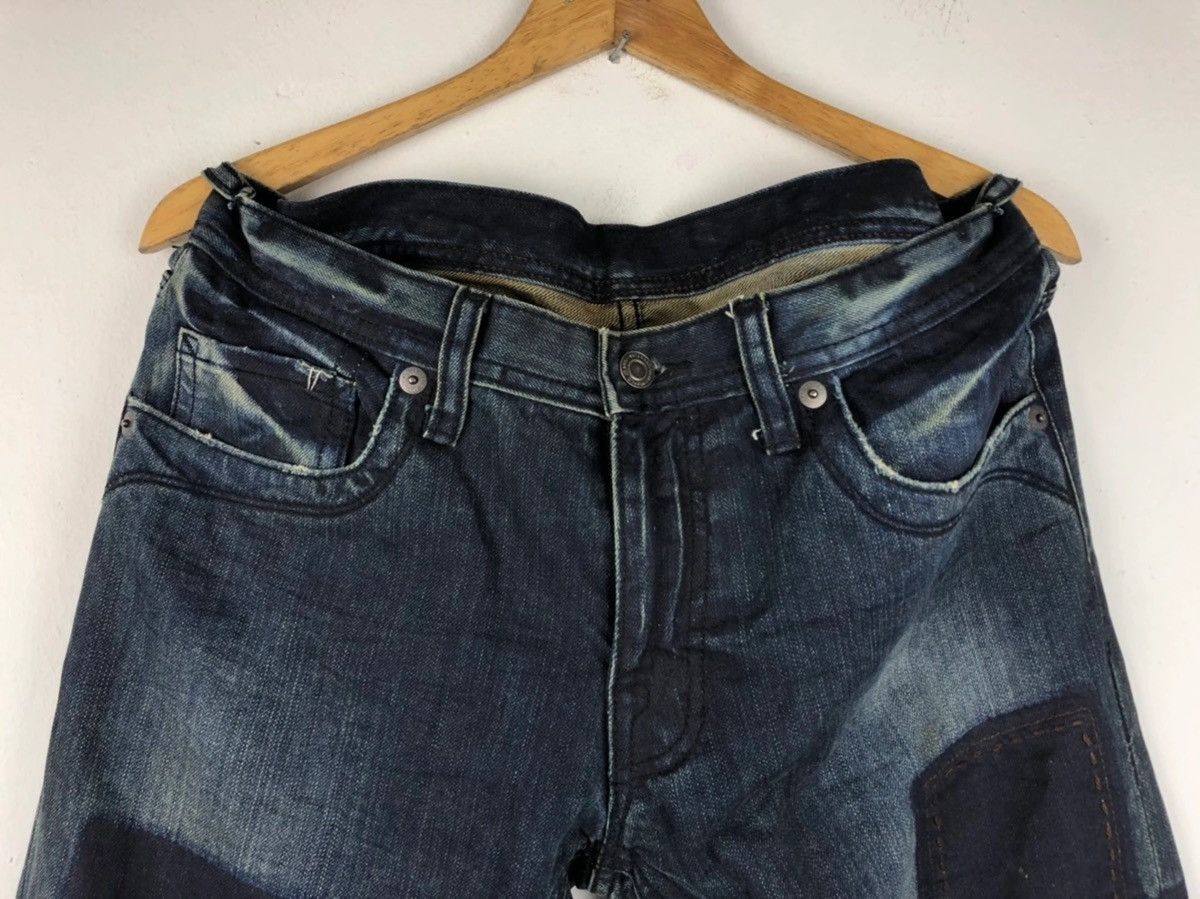 Designer × Japanese Brand × Vintage Difference Rupert Japanese Patchwork Indigo Sashiko Jeans Size US 34 / EU 50 - 8 Thumbnail