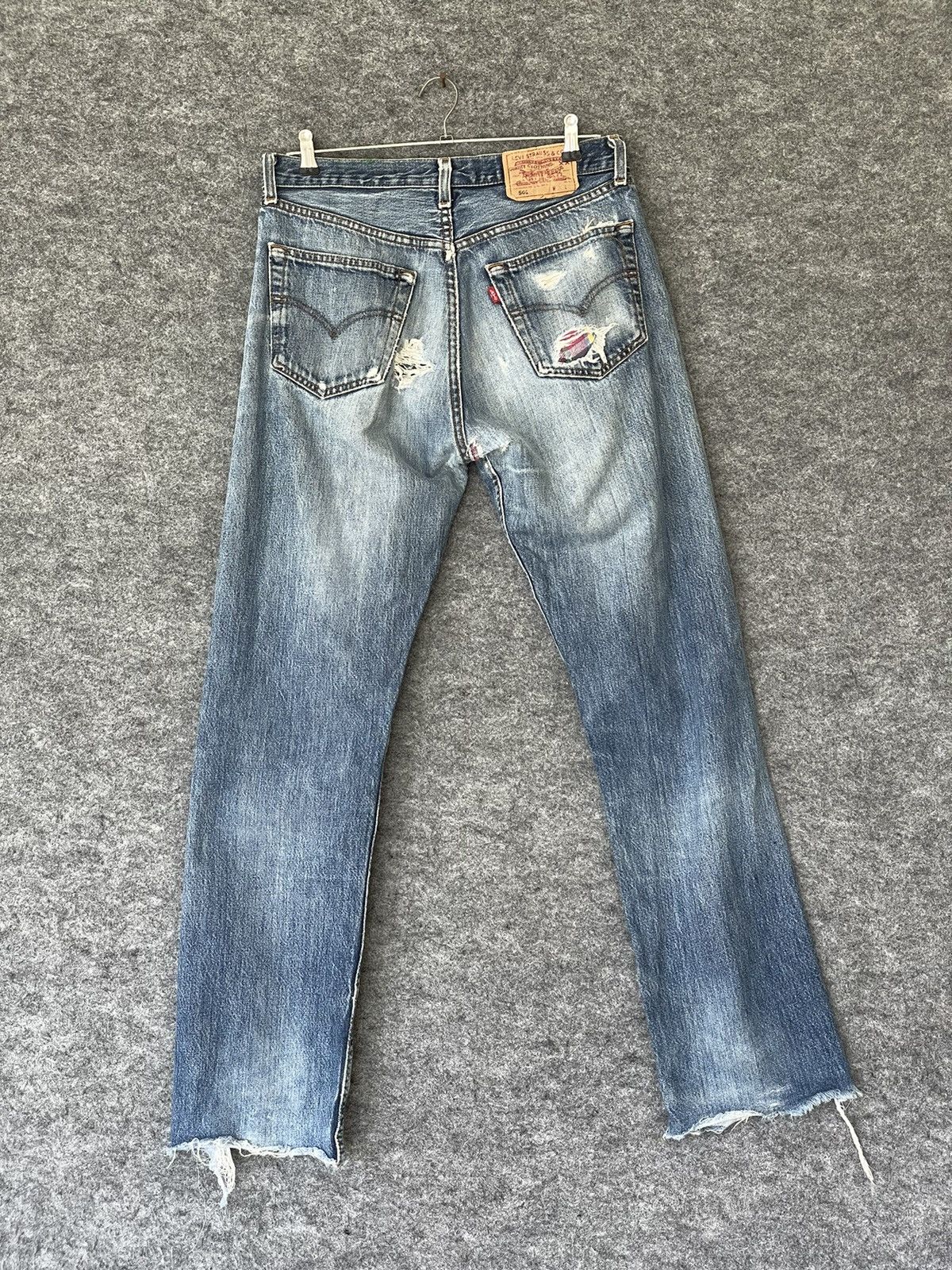 Levi's × Vintage VINTAGE 501 LEVIS DISSTRESSED DENIM Size US 33 - 3 Thumbnail