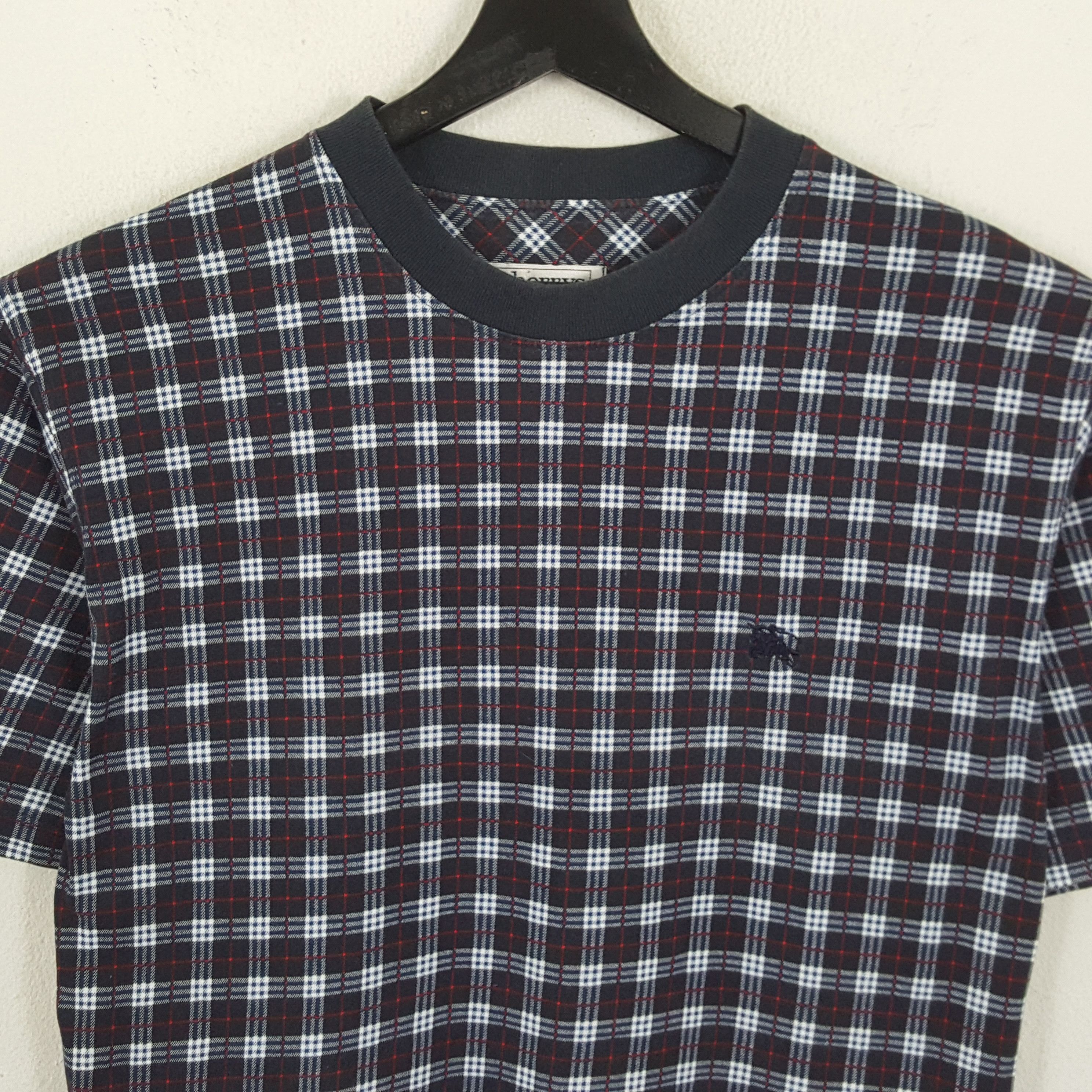 Burberry × Vintage BURBERRYS Nova Check Design Style Tshirt Size US M / EU 48-50 / 2 - 2 Thumbnail