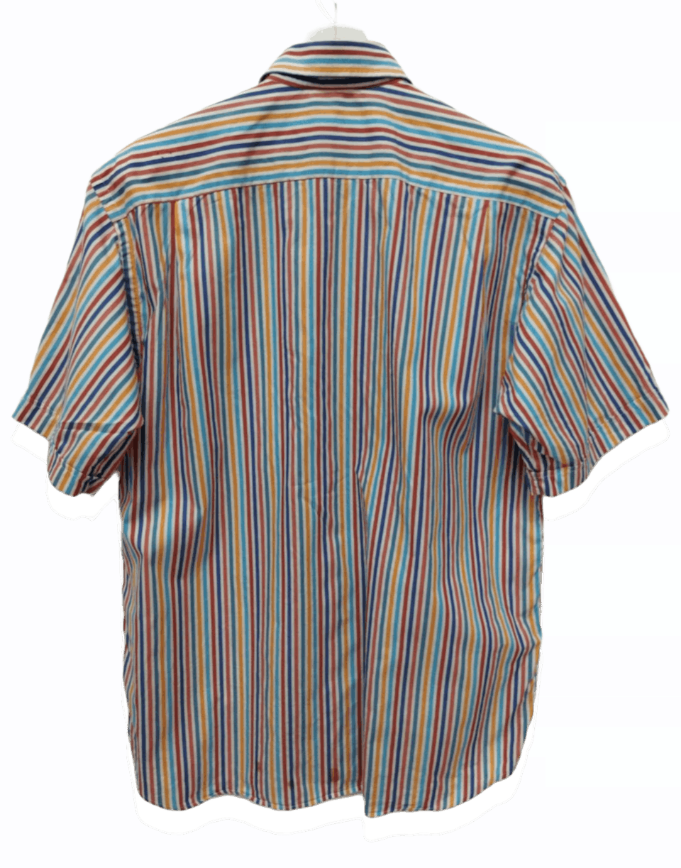 Christian Dior Monsieur Vintage CHRISTIAN DIOR Multicolour Striped Oversized Shirt Size US S / EU 44-46 / 1 - 2 Thumbnail