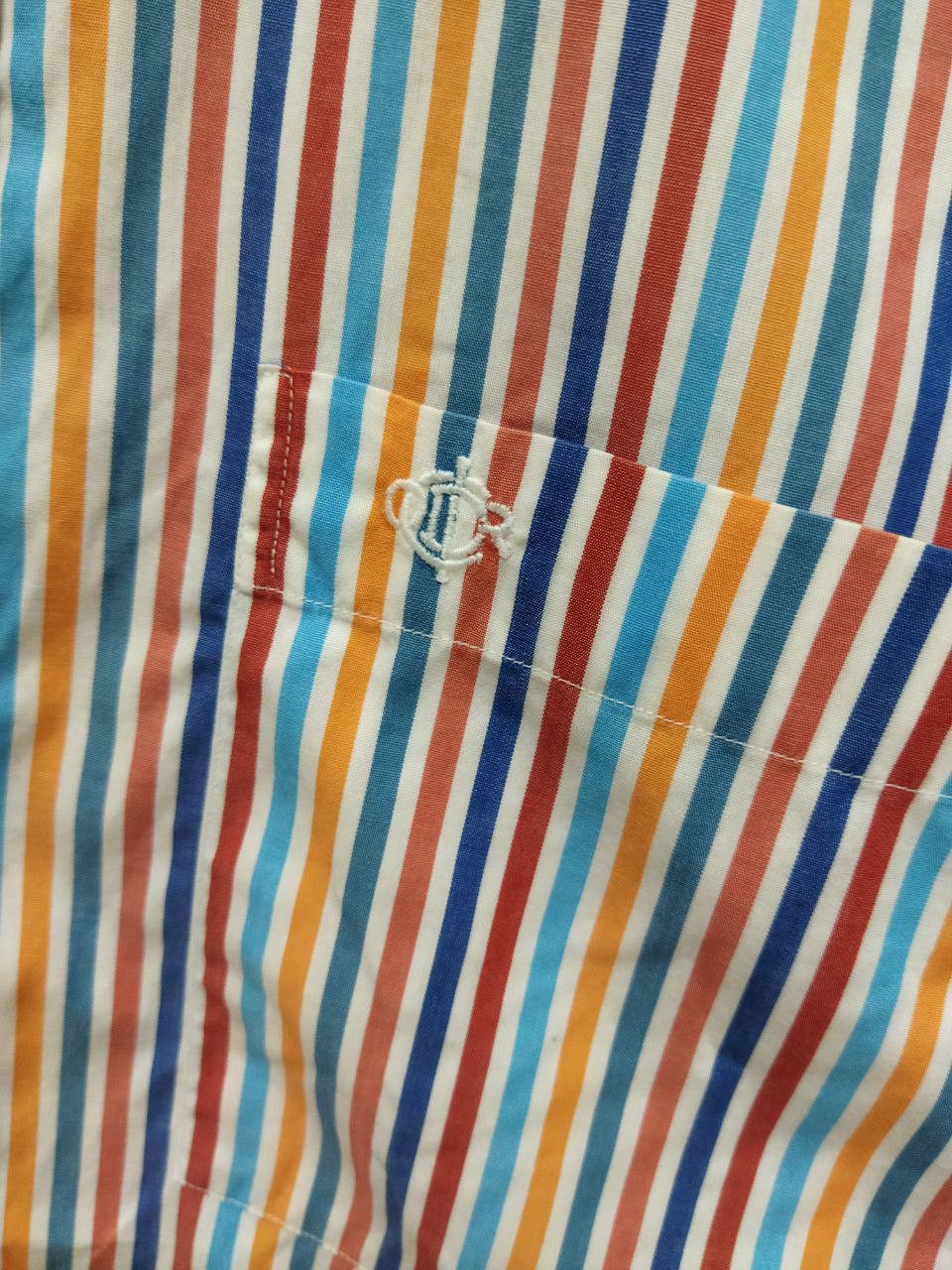 Christian Dior Monsieur Vintage CHRISTIAN DIOR Multicolour Striped Oversized Shirt Size US S / EU 44-46 / 1 - 8 Thumbnail