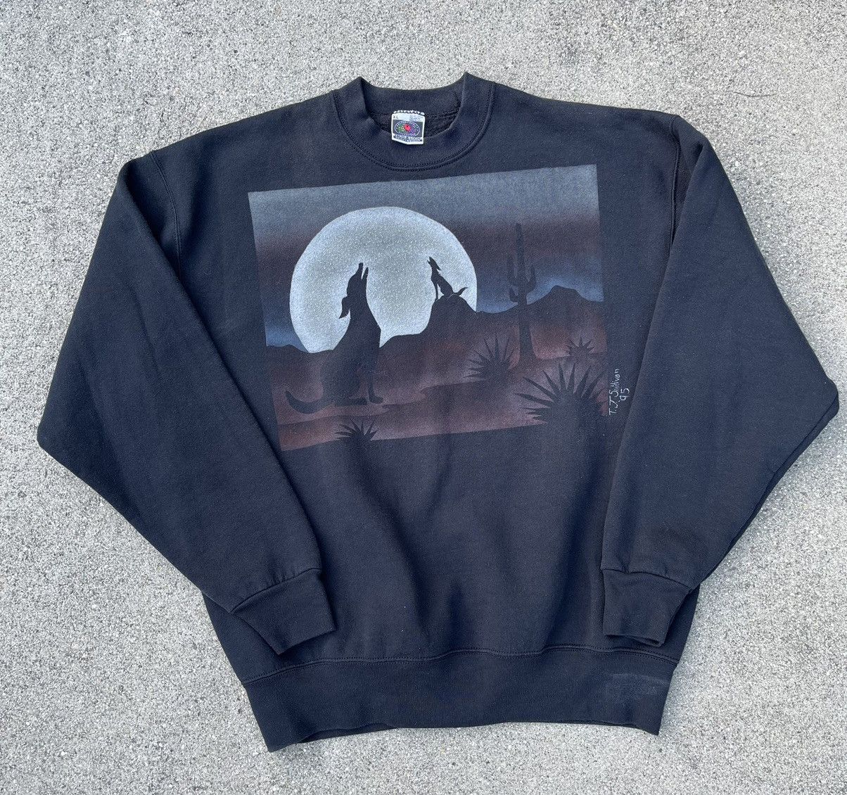 Fruit Of The Loom Vintage 1995 Fruit Of The Loom Crewneck Sweatshirt USA Boxy Size US L / EU 52-54 / 3 - 8 Thumbnail