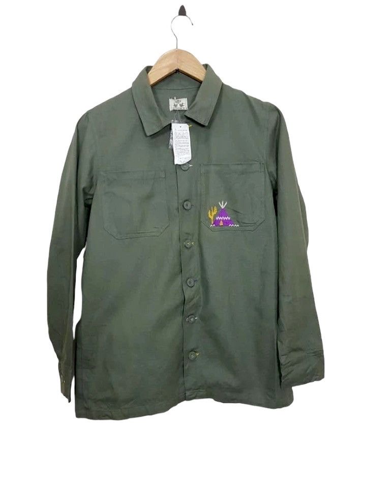 Japanese Brand Titicaca Aztec Army Shirt NWT Size US M / EU 48-50 / 2 - 1 Thumbnail