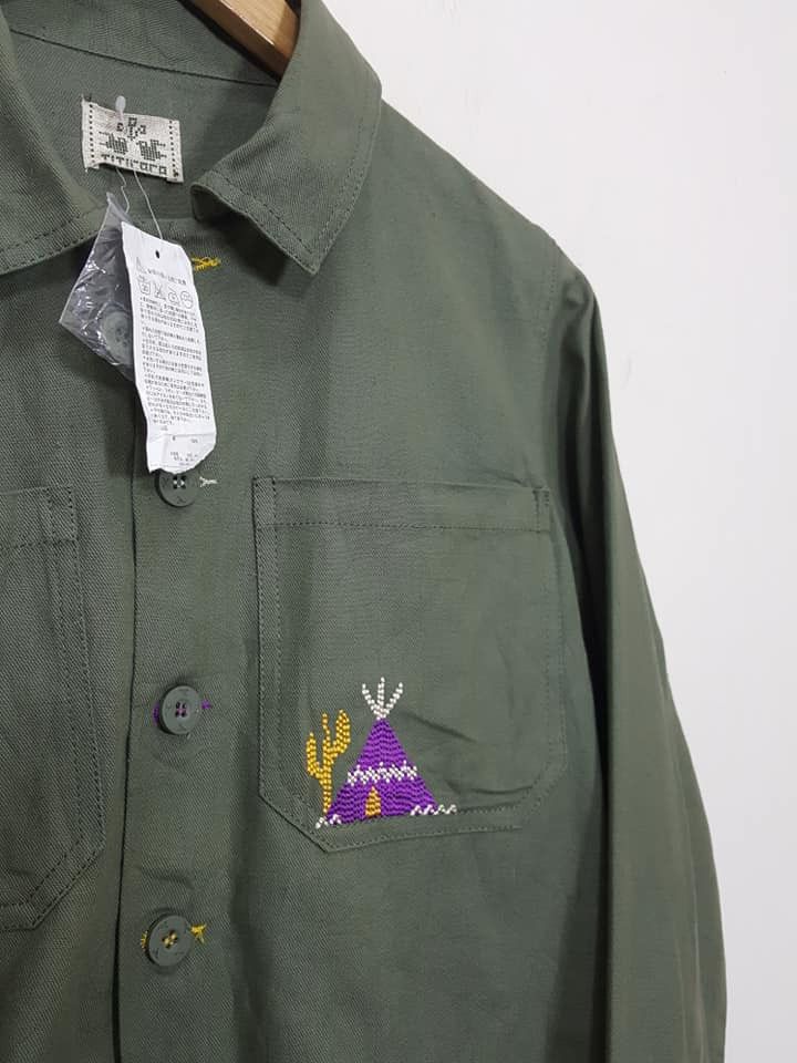 Japanese Brand Titicaca Aztec Army Shirt NWT Size US M / EU 48-50 / 2 - 4 Thumbnail
