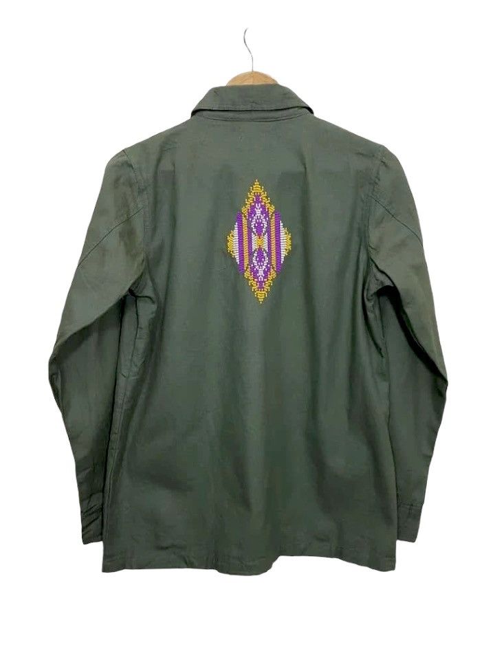 Japanese Brand Titicaca Aztec Army Shirt NWT Size US M / EU 48-50 / 2 - 2 Thumbnail