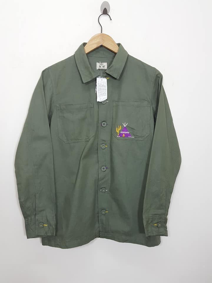 Japanese Brand Titicaca Aztec Army Shirt NWT Size US M / EU 48-50 / 2 - 8 Thumbnail