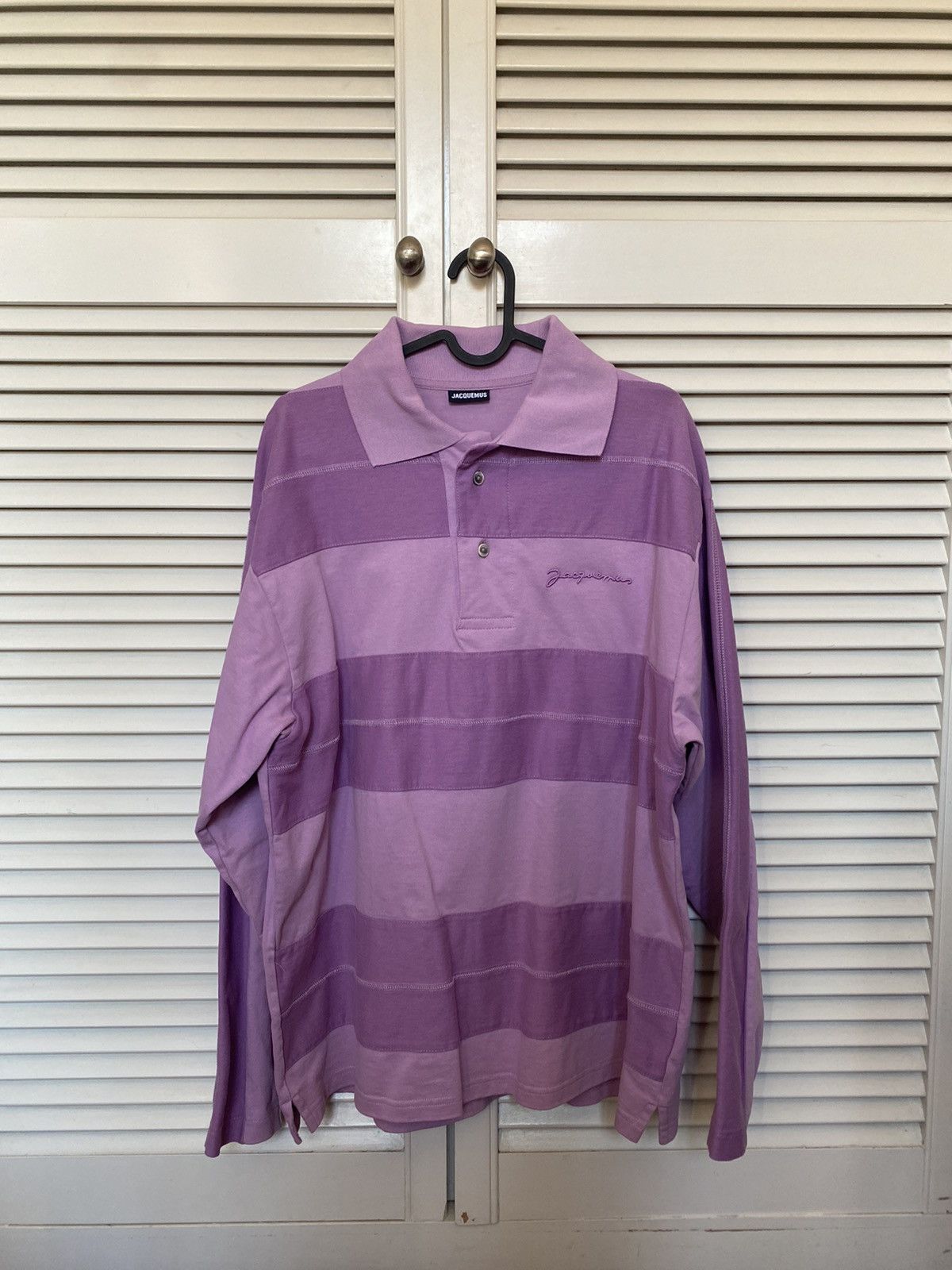 Purple Long Sleeves Polo