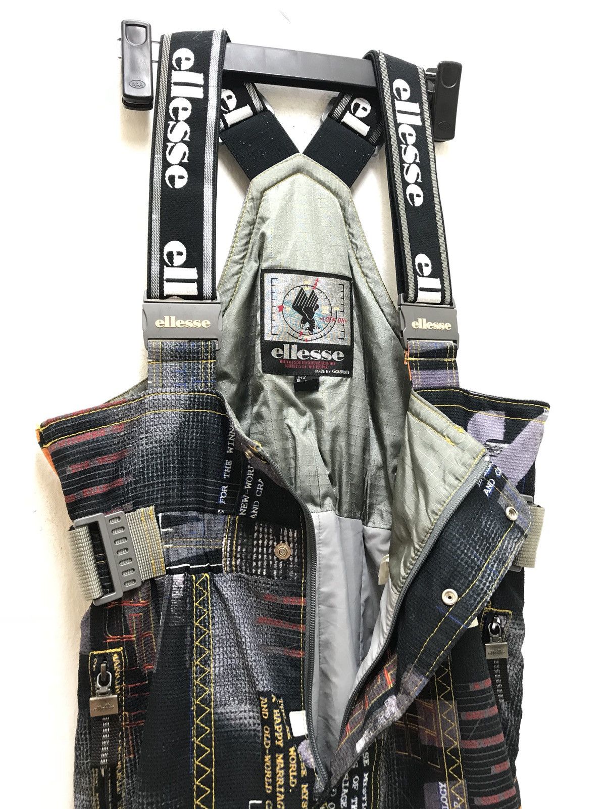 Ellesse Vtg Ellesse Overall Ski Pant Fullprinted Stretchable Waist Size US 36 / EU 52 - 12 Thumbnail