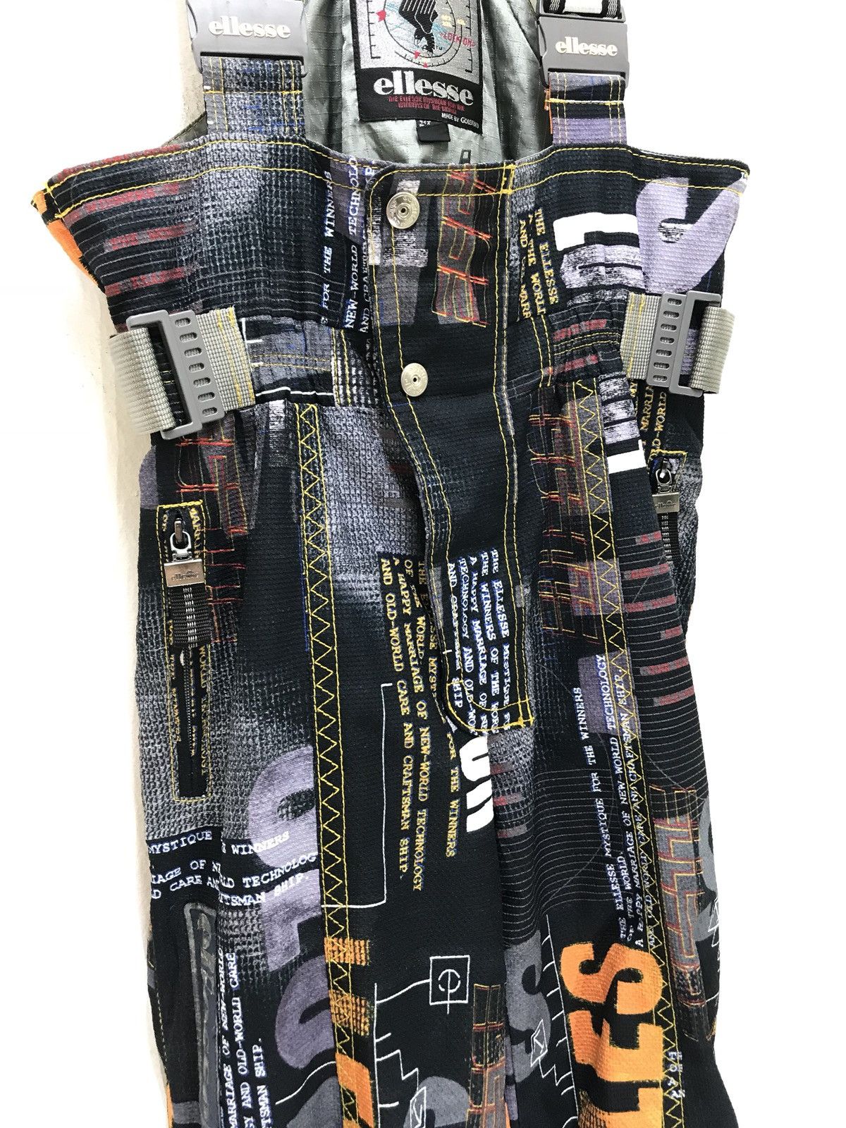 Ellesse Vtg Ellesse Overall Ski Pant Fullprinted Stretchable Waist Size US 36 / EU 52 - 7 Thumbnail