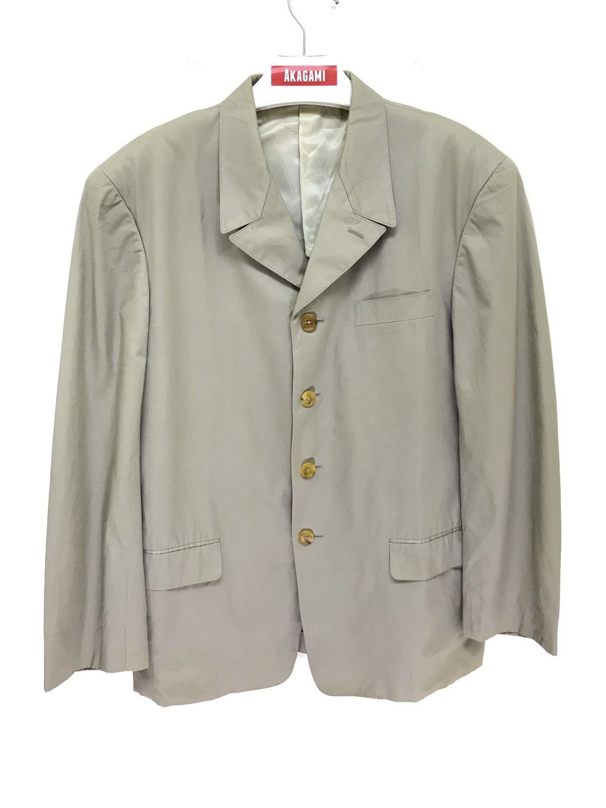 Yohji Yamamoto ✨Y’s For Men Beige Blazer 4 Buttons Size US M / EU 48-50 / 2 - 1 Thumbnail
