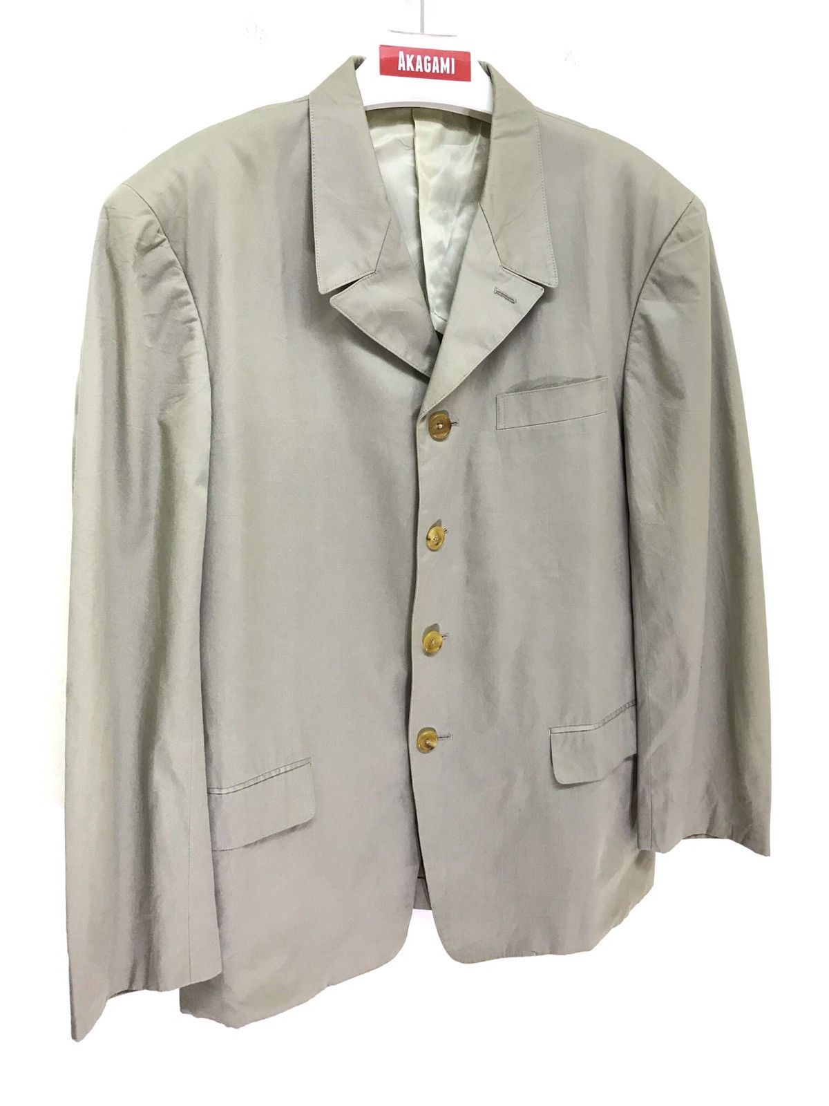 Yohji Yamamoto ✨Y’s For Men Beige Blazer 4 Buttons Size US M / EU 48-50 / 2 - 2 Thumbnail