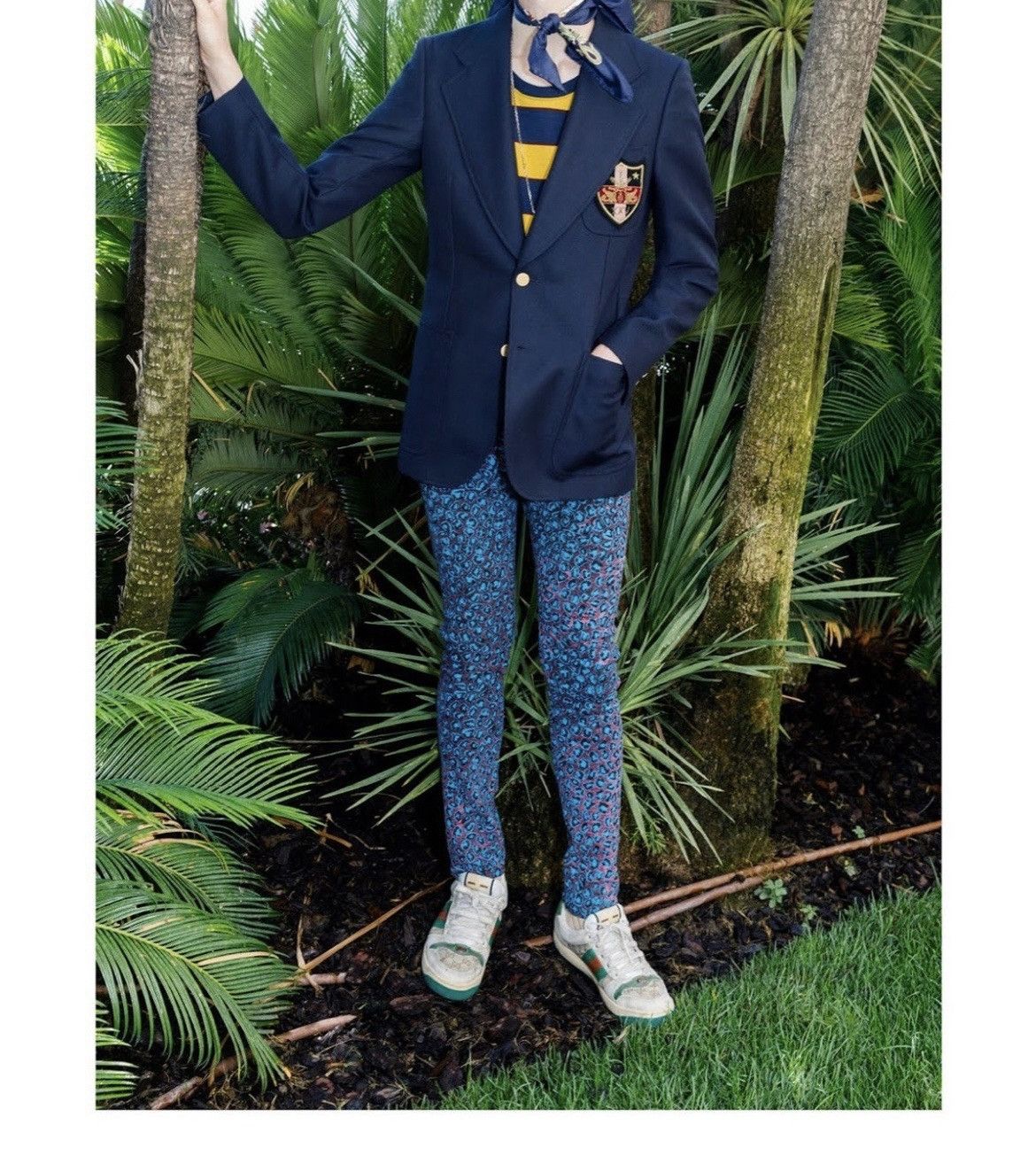 Gucci Rare $1,700 Value Brand NEW Runway Super Skinny Leopard Den Size US 33 - 2 Thumbnail