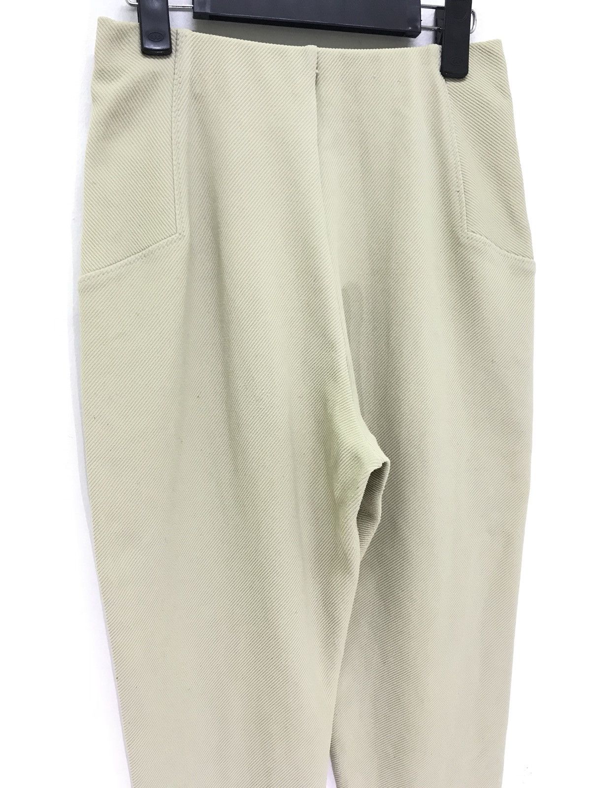 Issey Miyake 💖 Issey Miyake Permanente 90s Pant Stretchable Nylon Cream Size US 29 - 5 Thumbnail