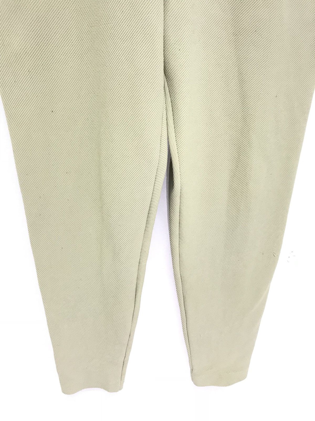 Issey Miyake 💖 Issey Miyake Permanente 90s Pant Stretchable Nylon Cream Size US 29 - 2 Thumbnail