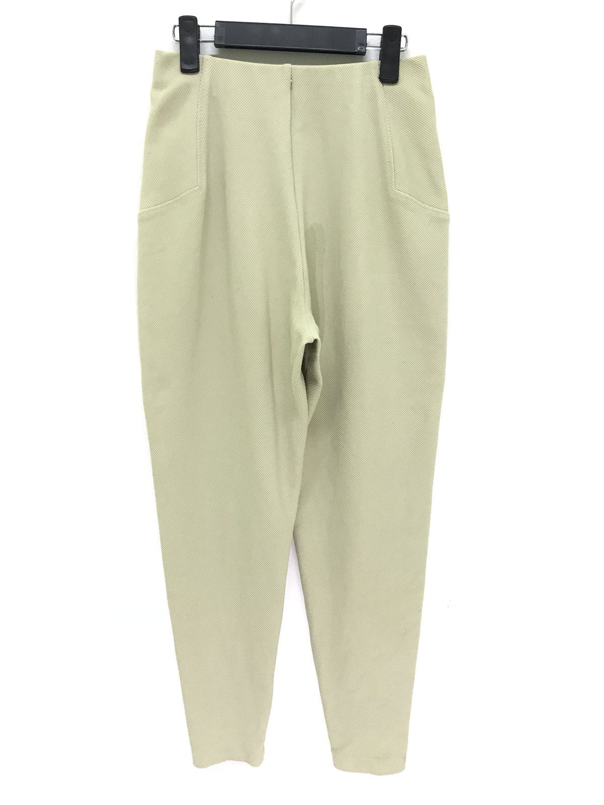 Issey Miyake 💖 Issey Miyake Permanente 90s Pant Stretchable Nylon Cream Size US 29 - 4 Thumbnail