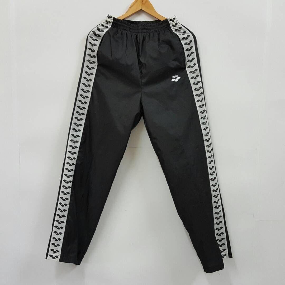 Kappa × Vintage Vintage arena stripe logo design black sweatpants Size US 34 / EU 50 - 1 Thumbnail