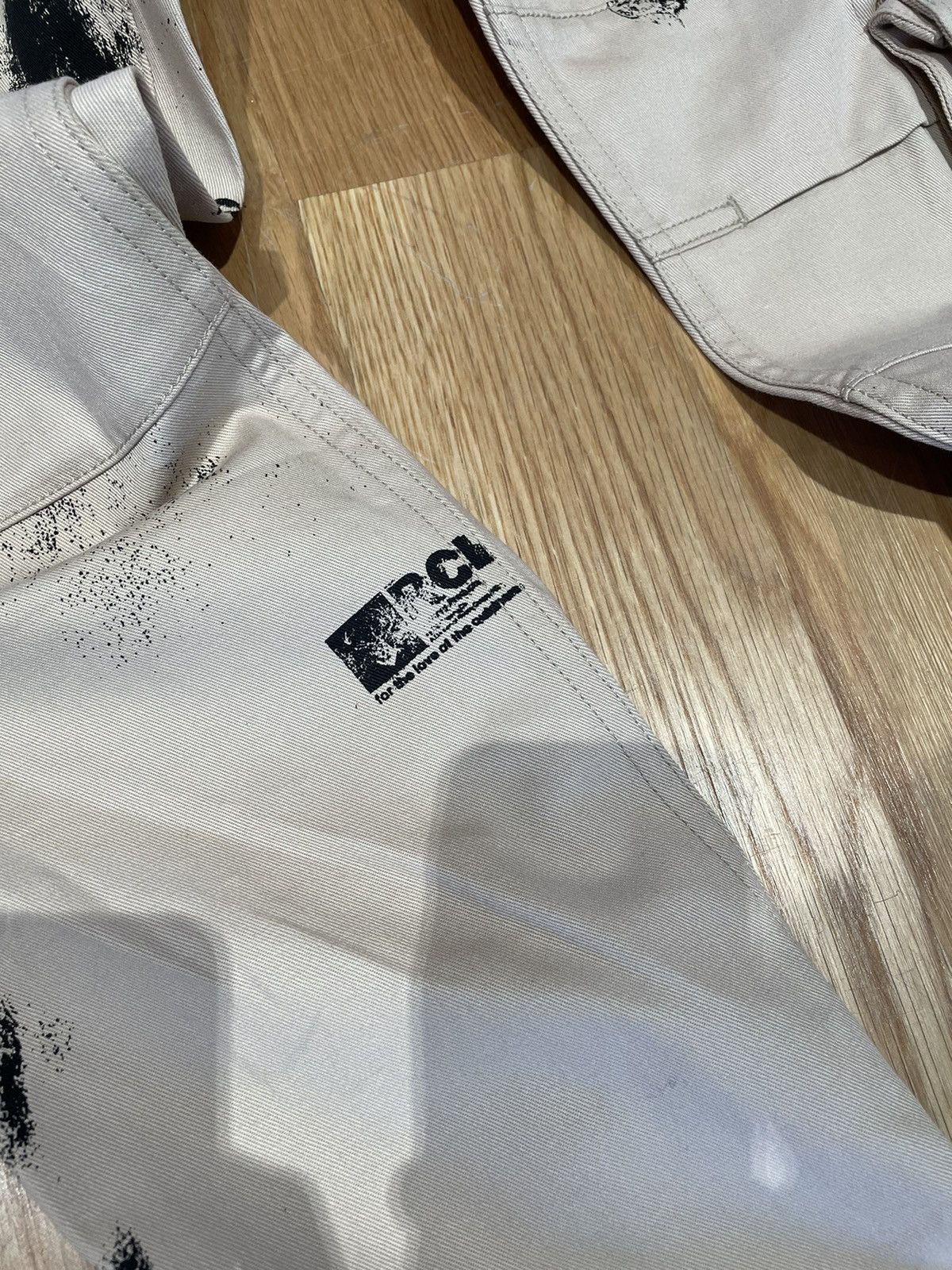 Reese Cooper Stamp Print Cotton Canvas Cargo Trouser Size US 28 / EU 44 - 4 Thumbnail