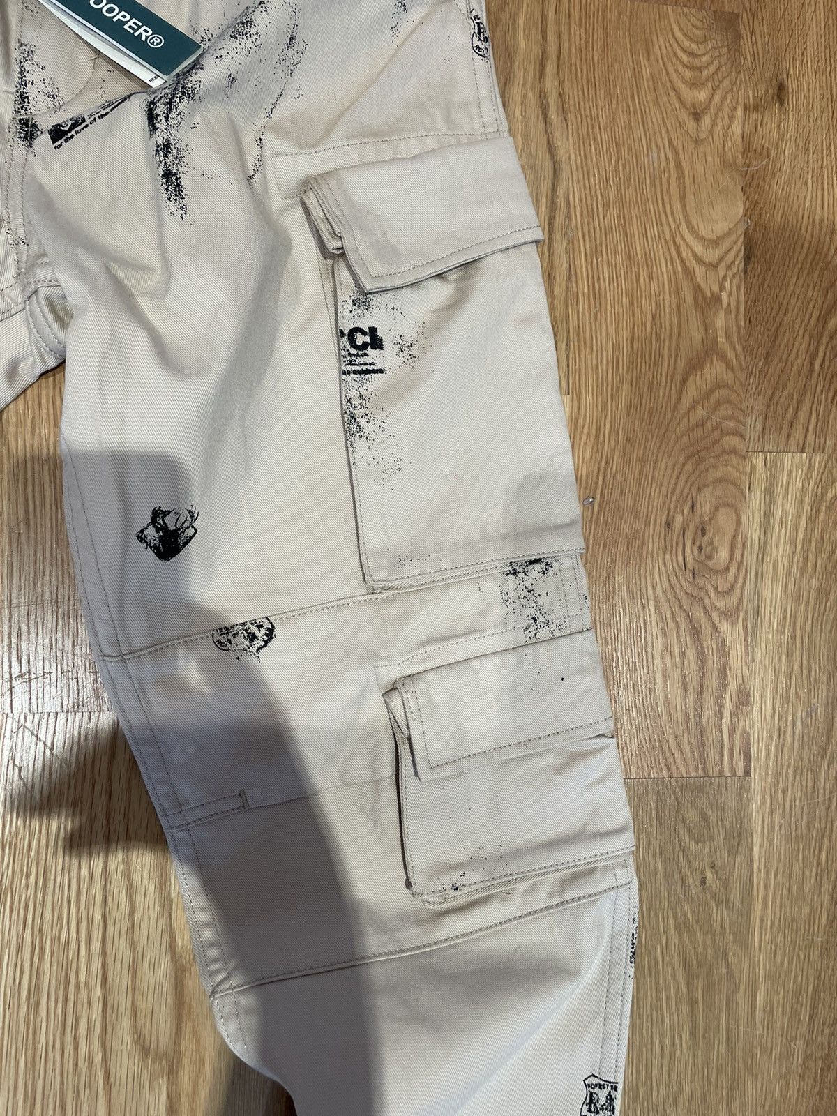 Reese Cooper Stamp Print Cotton Canvas Cargo Trouser Size US 28 / EU 44 - 2 Thumbnail