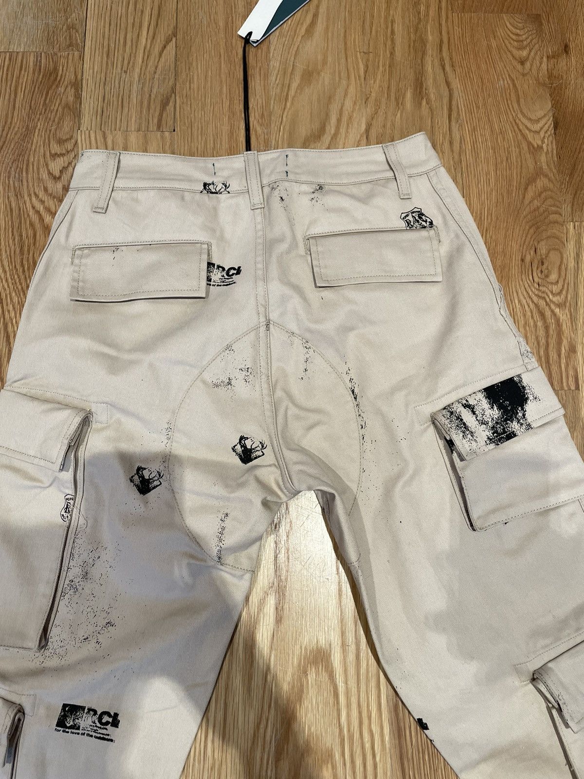Reese Cooper Stamp Print Cotton Canvas Cargo Trouser Size US 28 / EU 44 - 5 Thumbnail