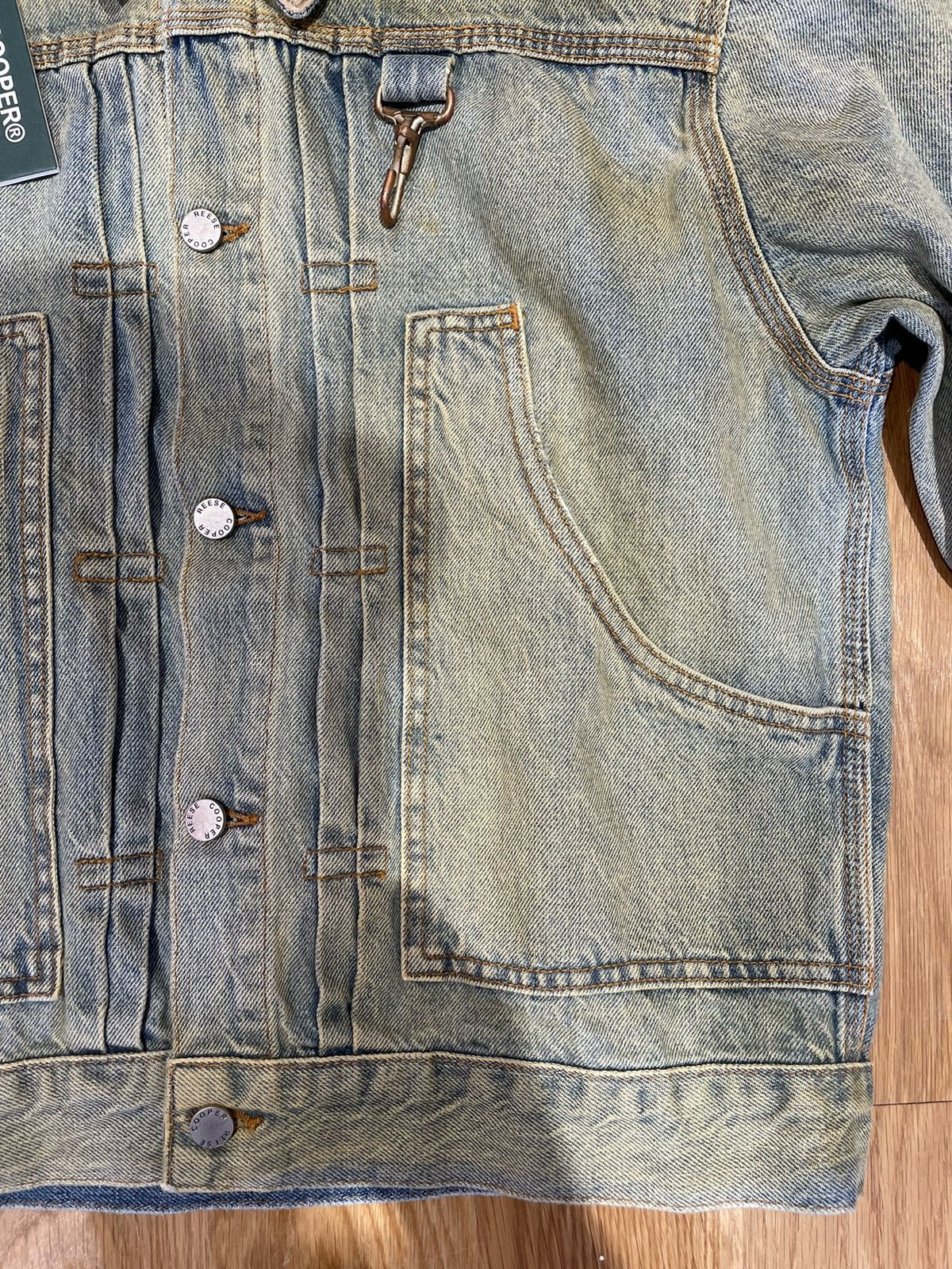 Reese Cooper Washed Denim Jacket Size US S / EU 44-46 / 1 - 4 Thumbnail