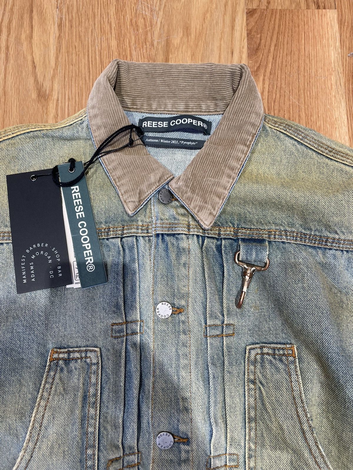Reese Cooper Washed Denim Jacket Size US S / EU 44-46 / 1 - 3 Thumbnail