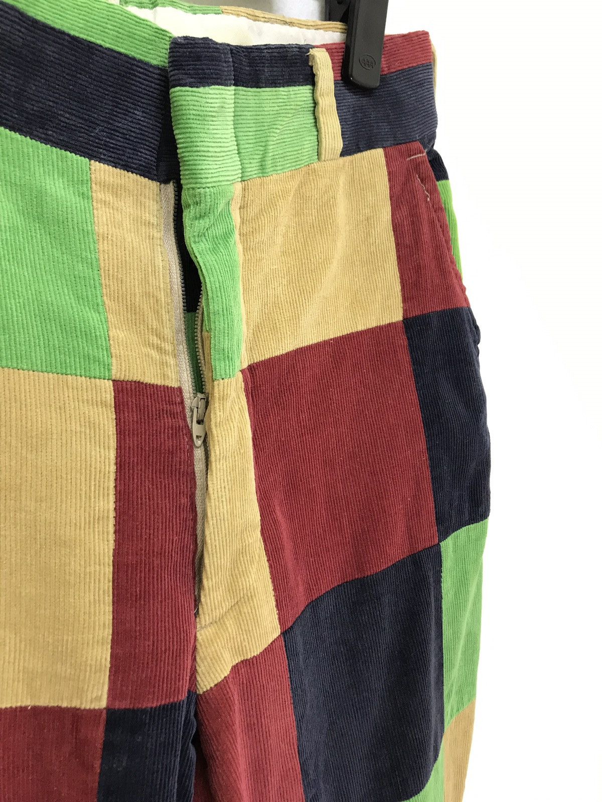 Japanese Brand Mullin’s Wilminton Corduroy Multi Colour Patchwork Regular Size US 29 - 4 Thumbnail