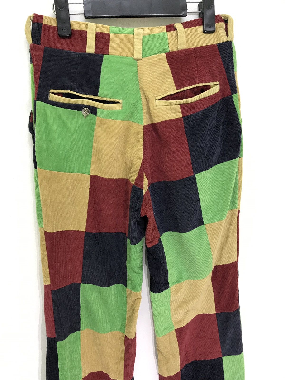 Japanese Brand Mullin’s Wilminton Corduroy Multi Colour Patchwork Regular Size US 29 - 6 Thumbnail
